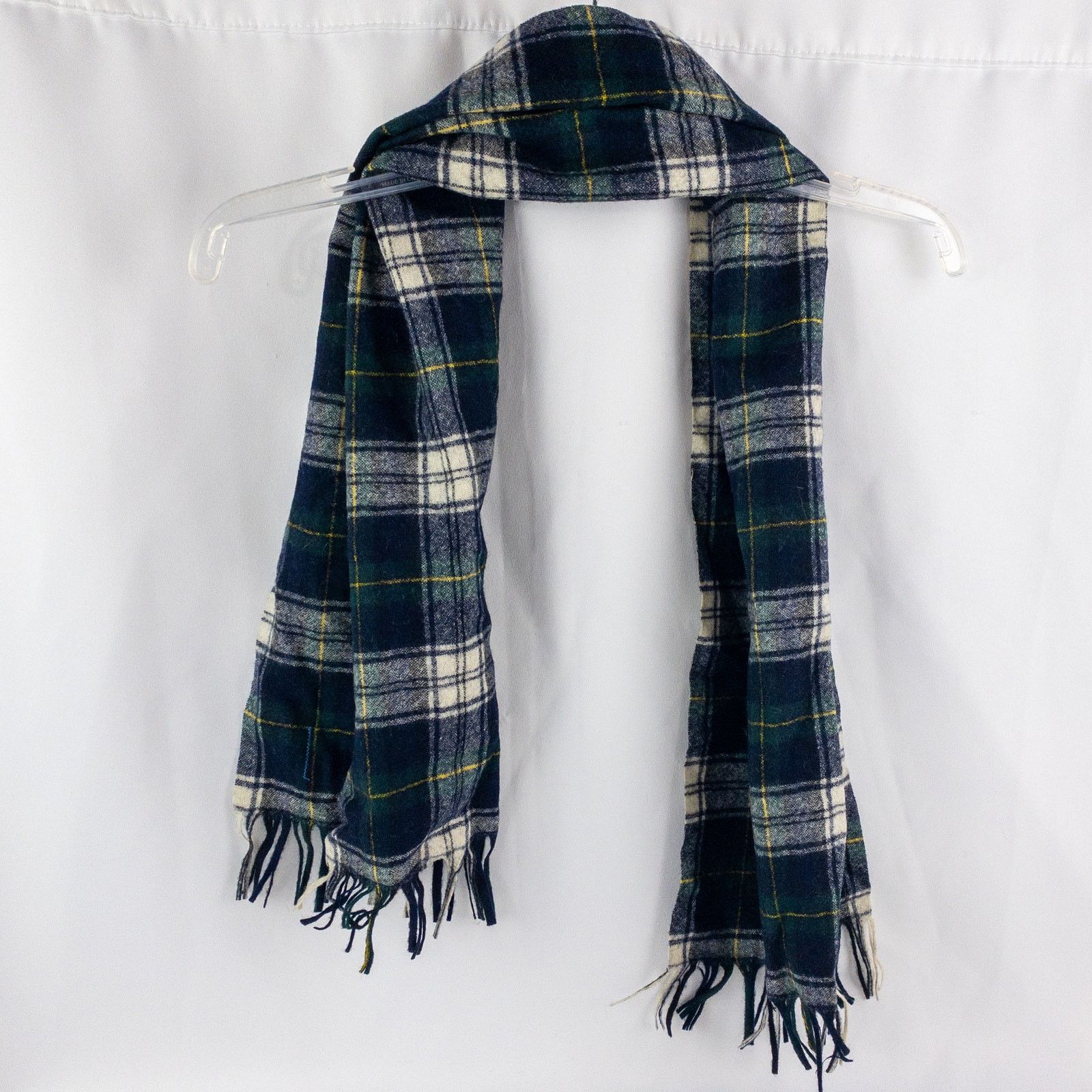Pendleton Pendleton Vintage Blue White Plaid Scarf Unisex One Size Size ONE SIZE - 2 Thumbnail
