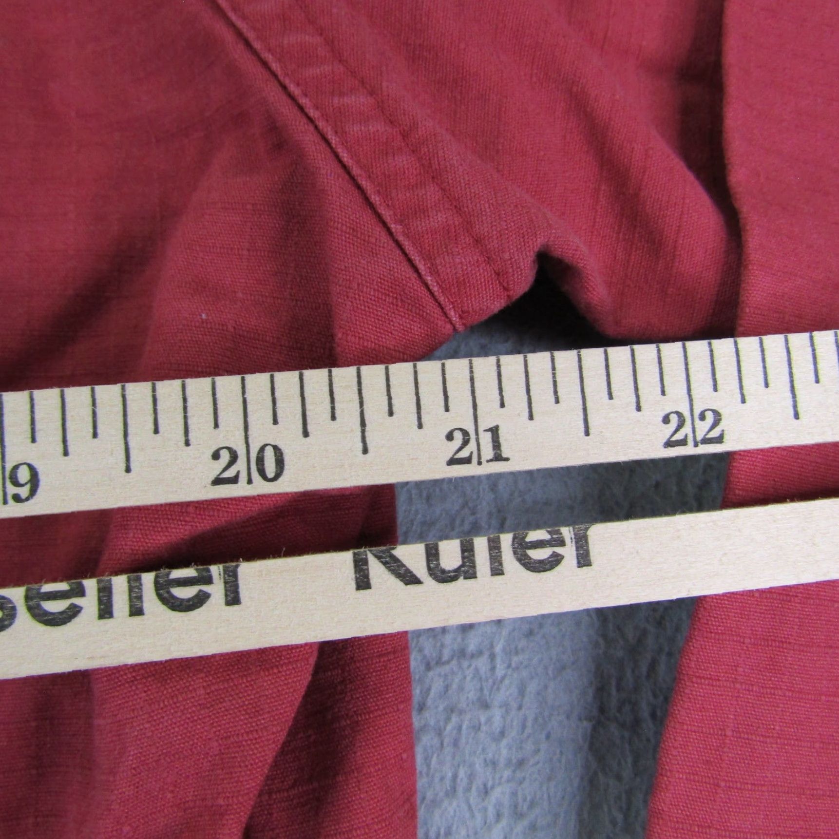 Vintage Cabela's Jacket Men's Large Hooded Full Zip Canvas Workwear Outdoors Coat Red Size L / US 10 / IT 46 - 7 Thumbnail