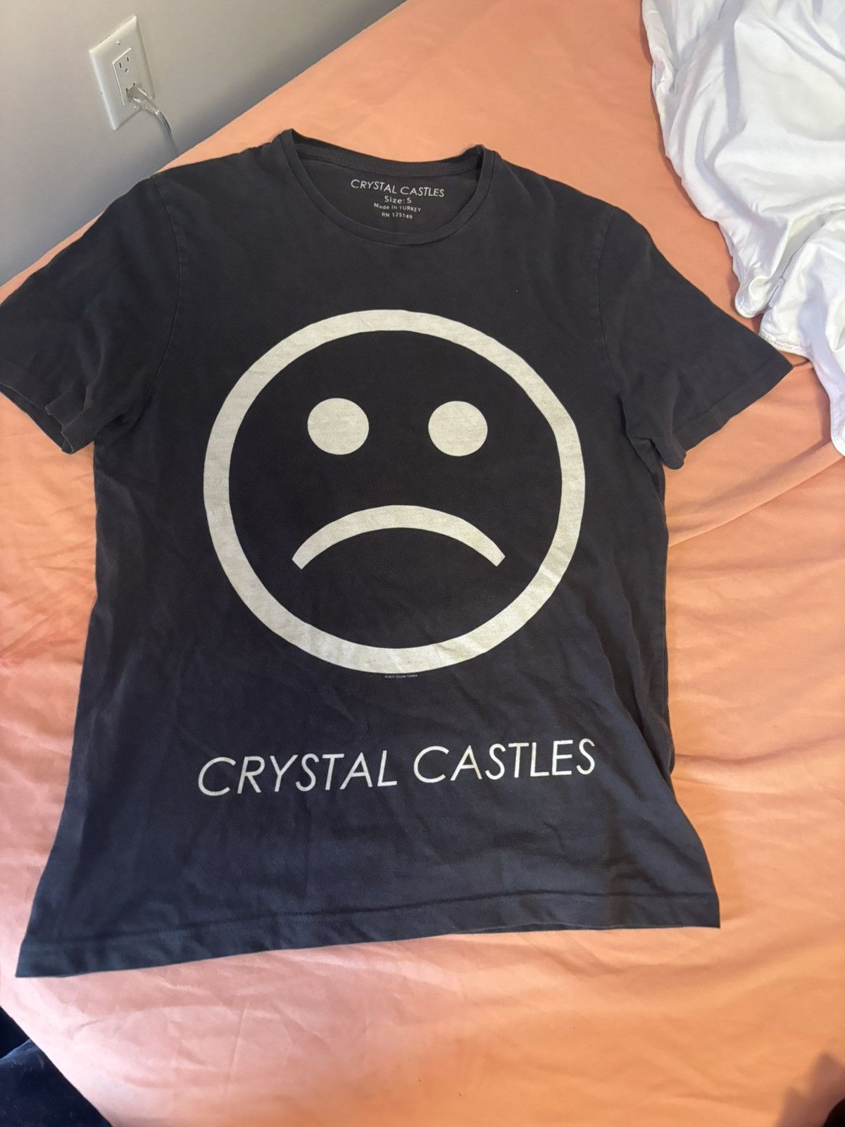 Vintage Crystal castles 2011 sad face shirt | Grailed