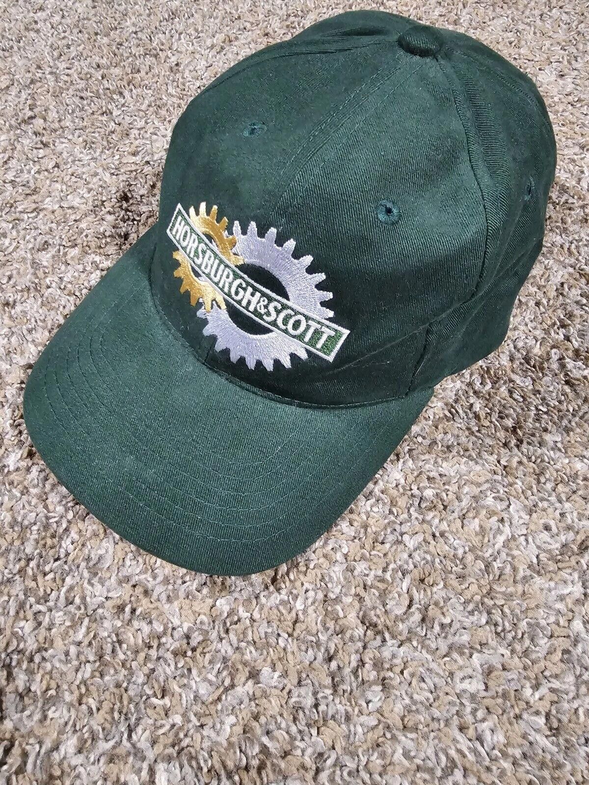 Designer Horsburgh & Scott Green Strapback Cap Hat Adjustable Size ONE SIZE - 1 Thumbnail