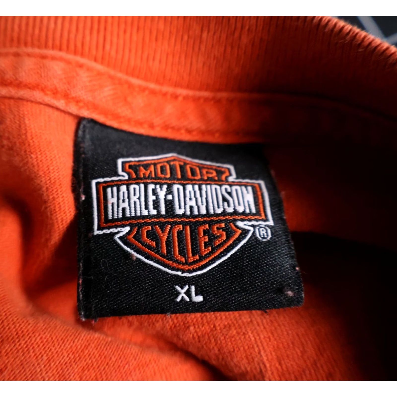 Harley Davidson VINTAGE Harley-Davidson Long Sleeve T-Shirt Mens XL Orange Eagle Michigan VTG Size US L / EU 52-54 / 3 - 3 Thumbnail