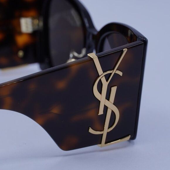 Saint Laurent Paris Saint Laurent SLM119/F BLAZE 003 Sunglasses Havana Frame Size ONE SIZE - 9 Thumbnail