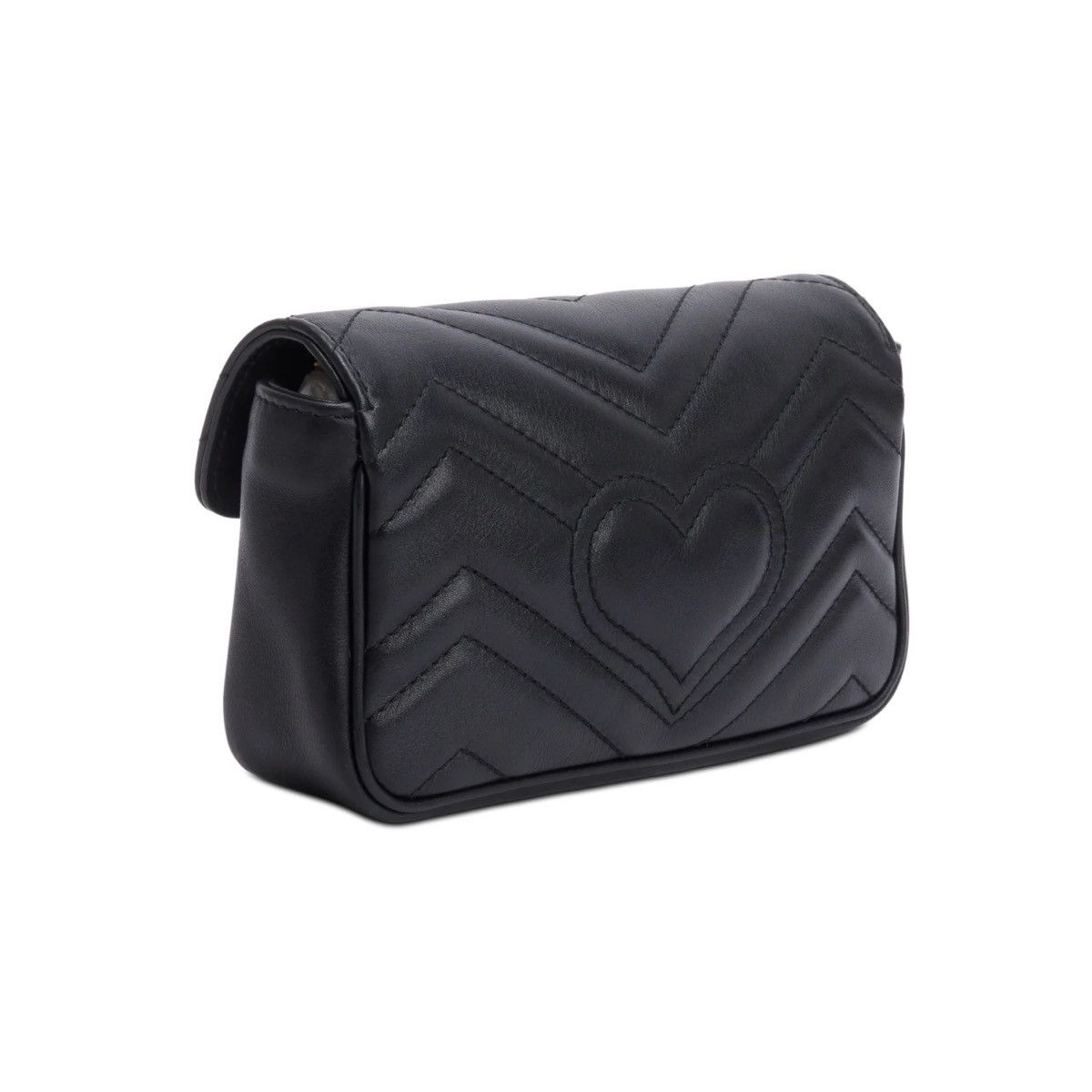 Gucci GUCCI Black GG Marmont Leather Bag Size ONE SIZE - 6 Thumbnail