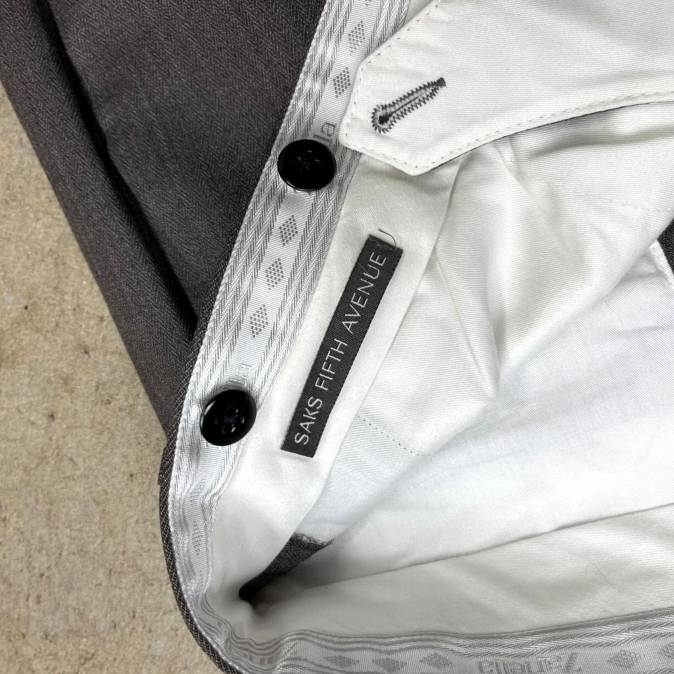 Zanella Zanella Wool Trousers Flat Front Herringbone Size 36 Todd - Gray Dress Pants Size US 36 / EU 52 - 4 Thumbnail