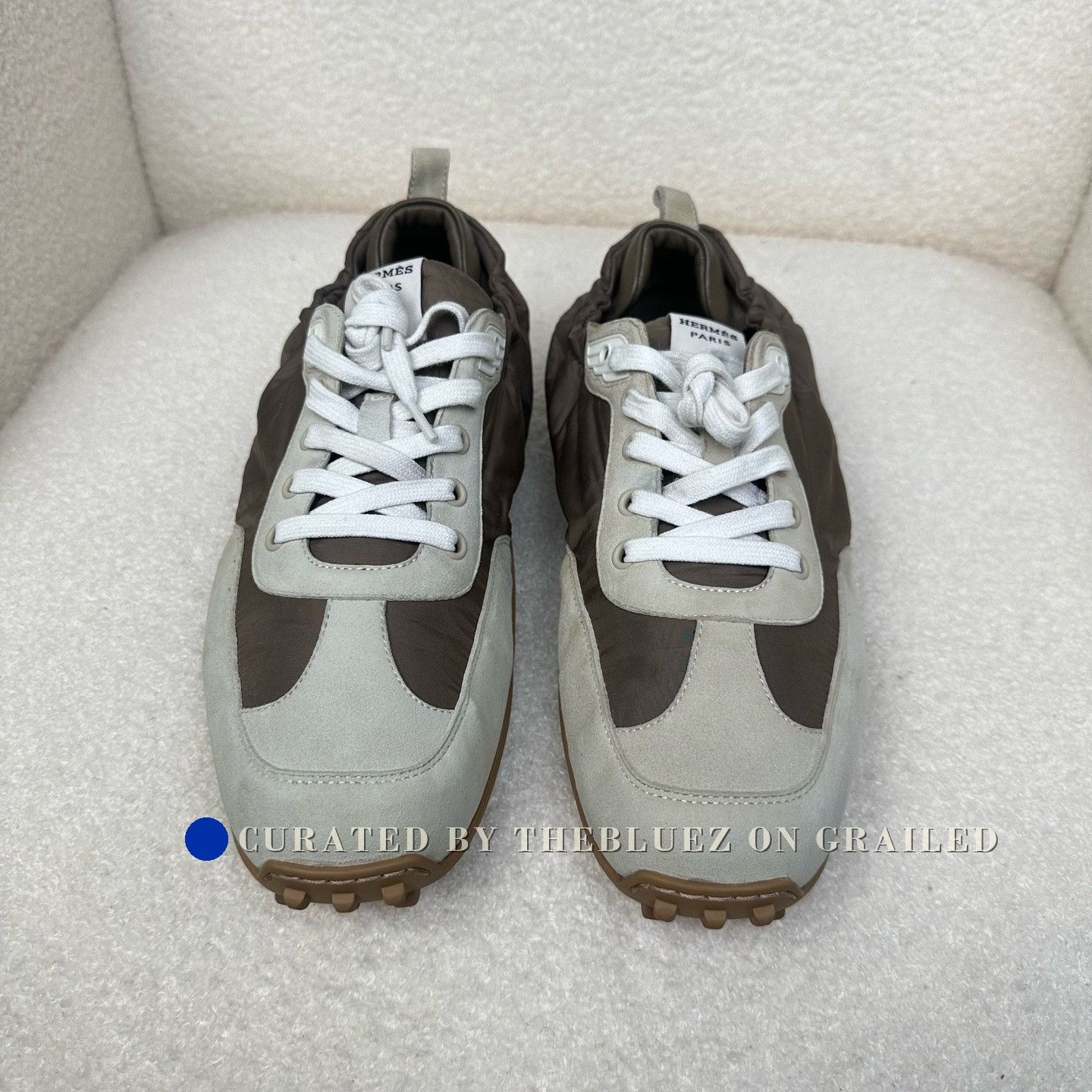 Hermes Hermes Brown Suede Casual Training Shoes Size US 9.5 / EU 42-43 - 1 Thumbnail