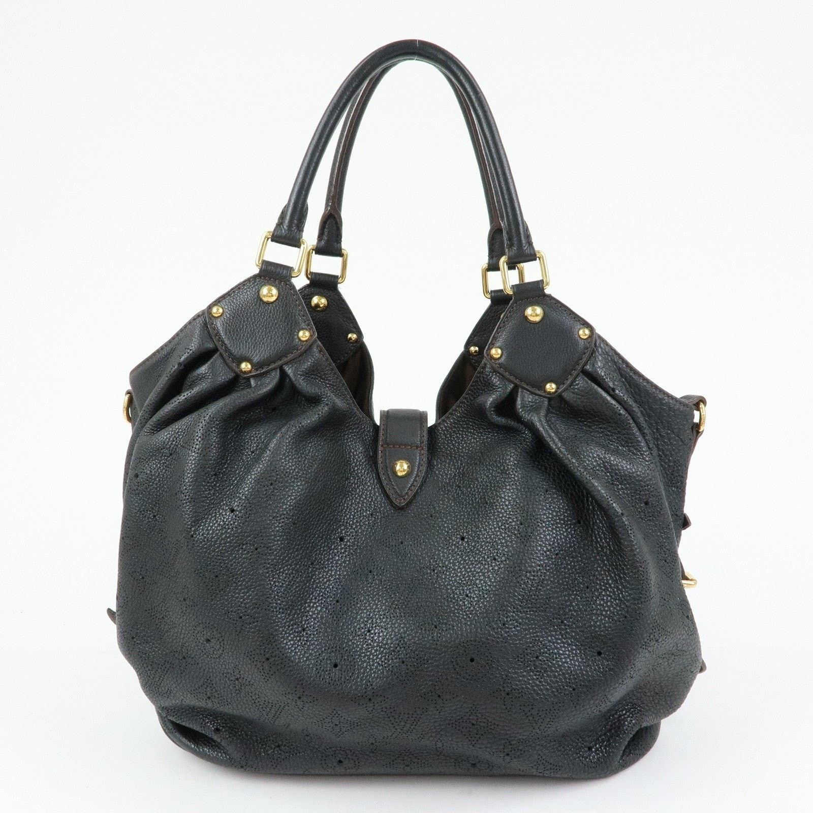 Louis Vuitton Louis Vuitton Mahina L Shoulder Bag Calfskin Black Size ONE SIZE - 2 Thumbnail