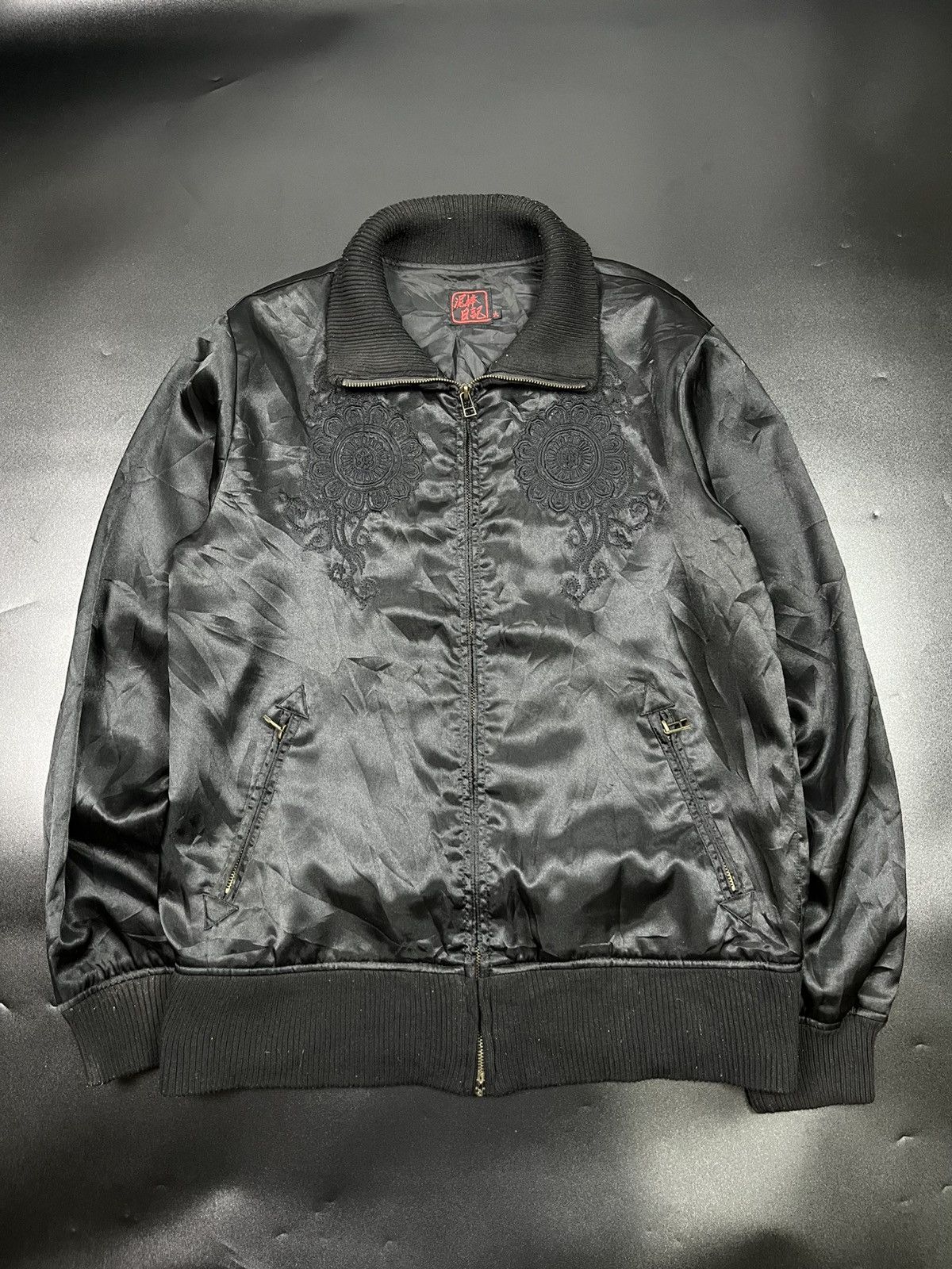 Japanese Black on black punk style sukajan