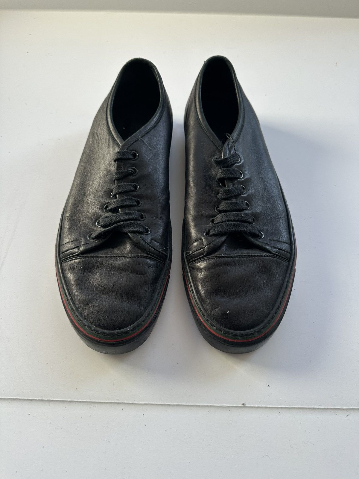 Gucci Low-Top Leather Sneakers Size US 10 / EU 43 - 6 Thumbnail