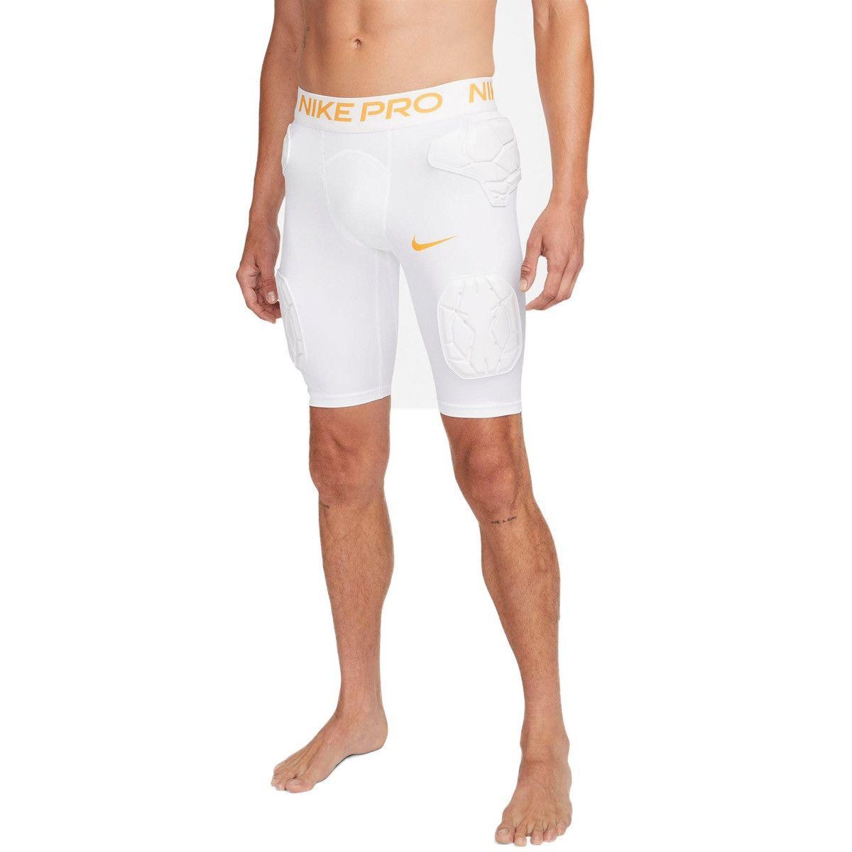 Nike Nike Pro Hyperstrong Padded White Gold Football Short Girdle Size US 34 / EU 50 - 1 Thumbnail