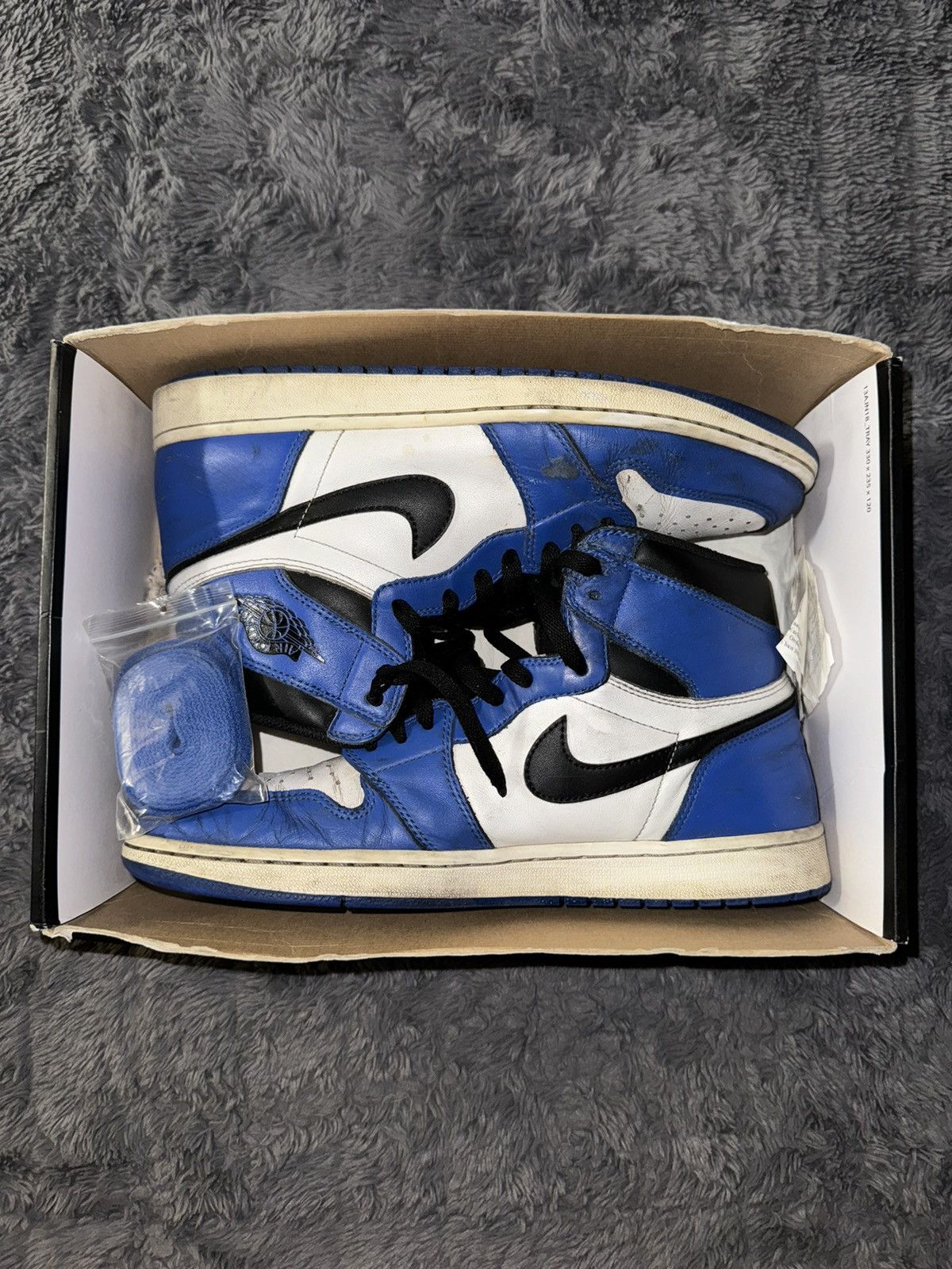 Jordan Brand × Nike Nike Jordan Royal Blue 1 Size US 12 / EU 45 - 5 Thumbnail