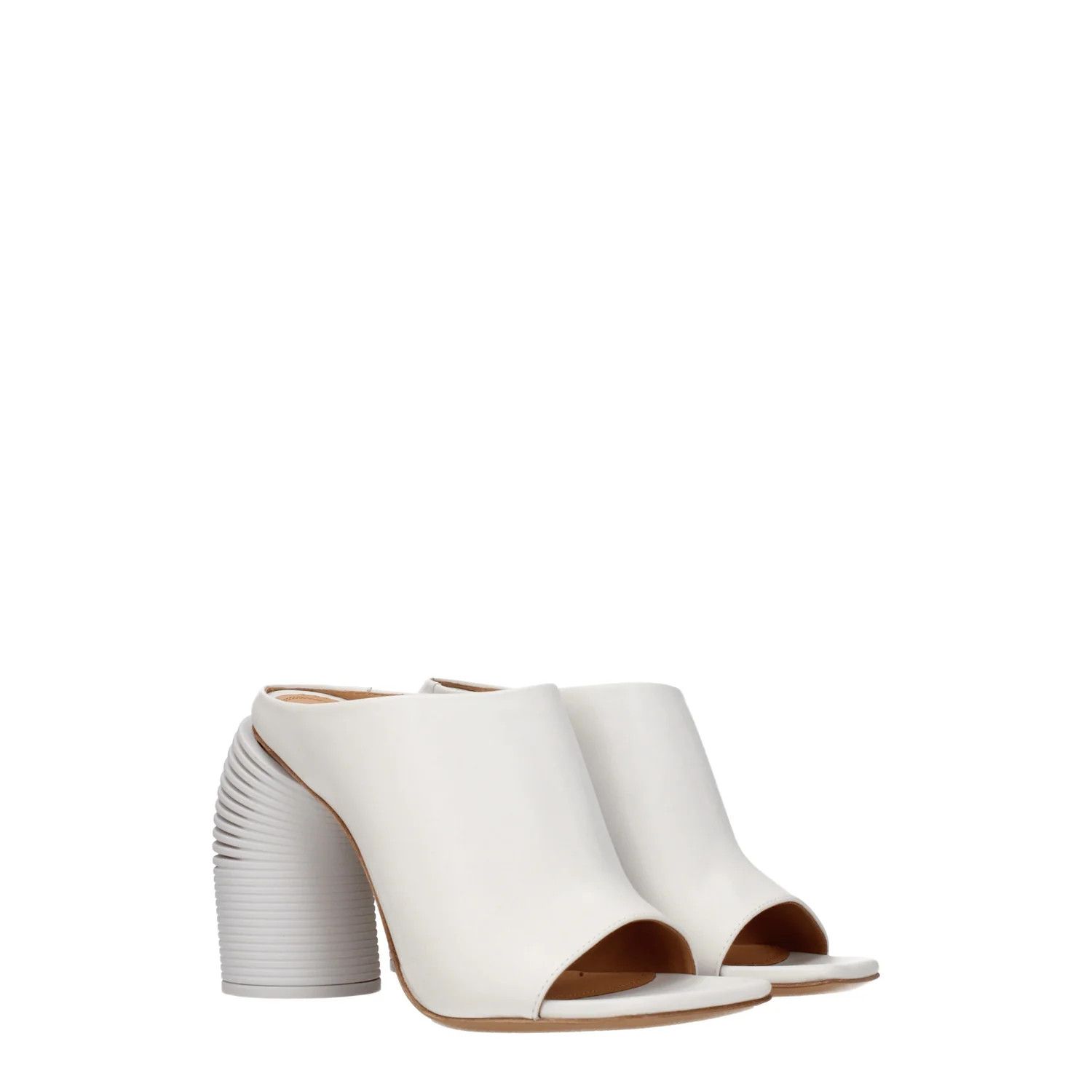 Off-White ob1o1e1124 Leather Sandals in White Size US 10 / IT 40 - 2 Thumbnail