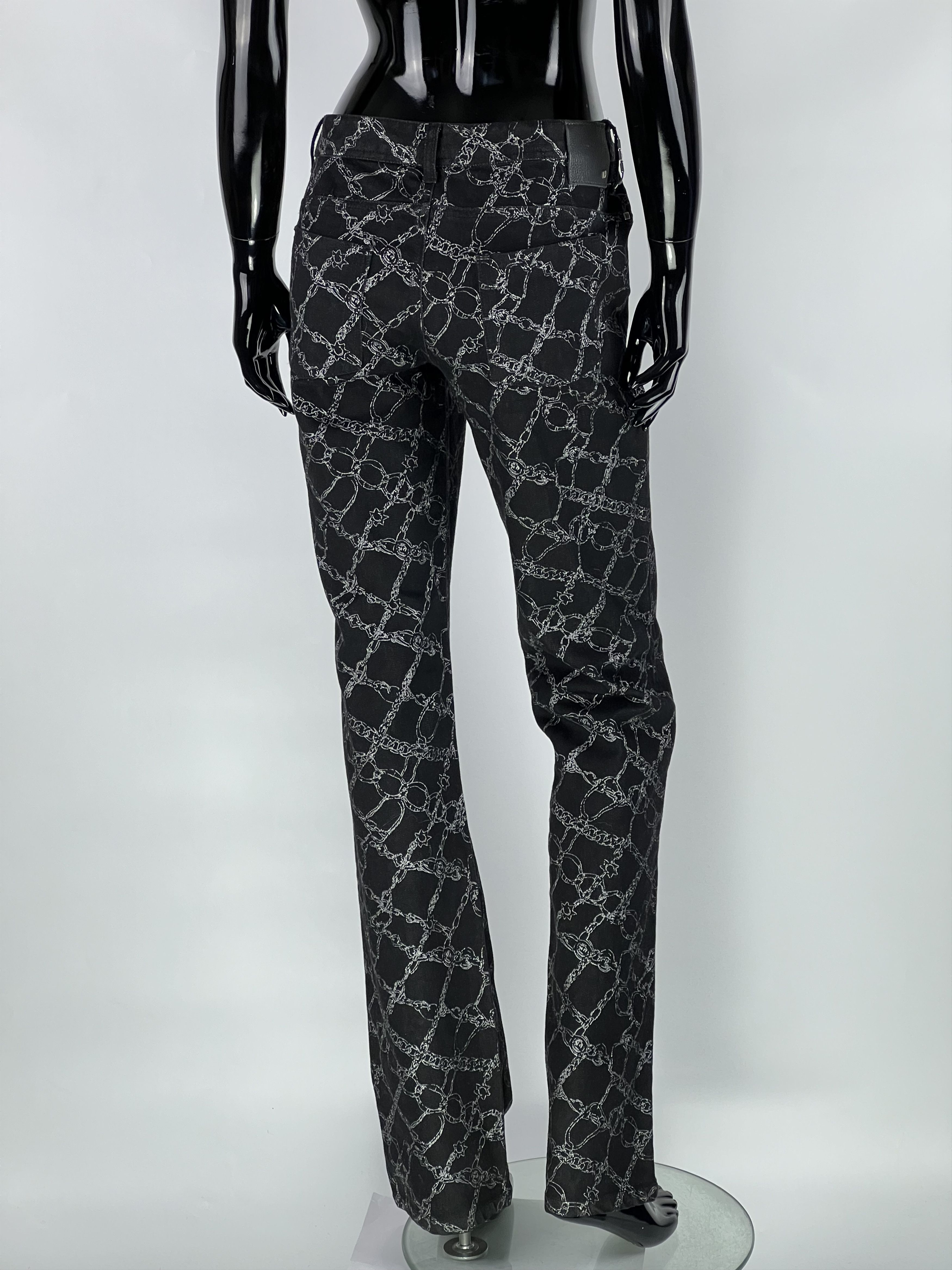 Costume National CNC Costume National Chain Full Print Jeans Denim Pants Size 30" / US 8 / IT 44 - 6 Thumbnail