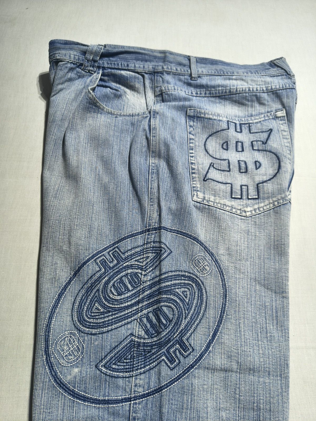 Southpole Dollar sign aop Y2K hip hop jeans💰💲(037) Size US 40 / EU 56 - 4 Thumbnail