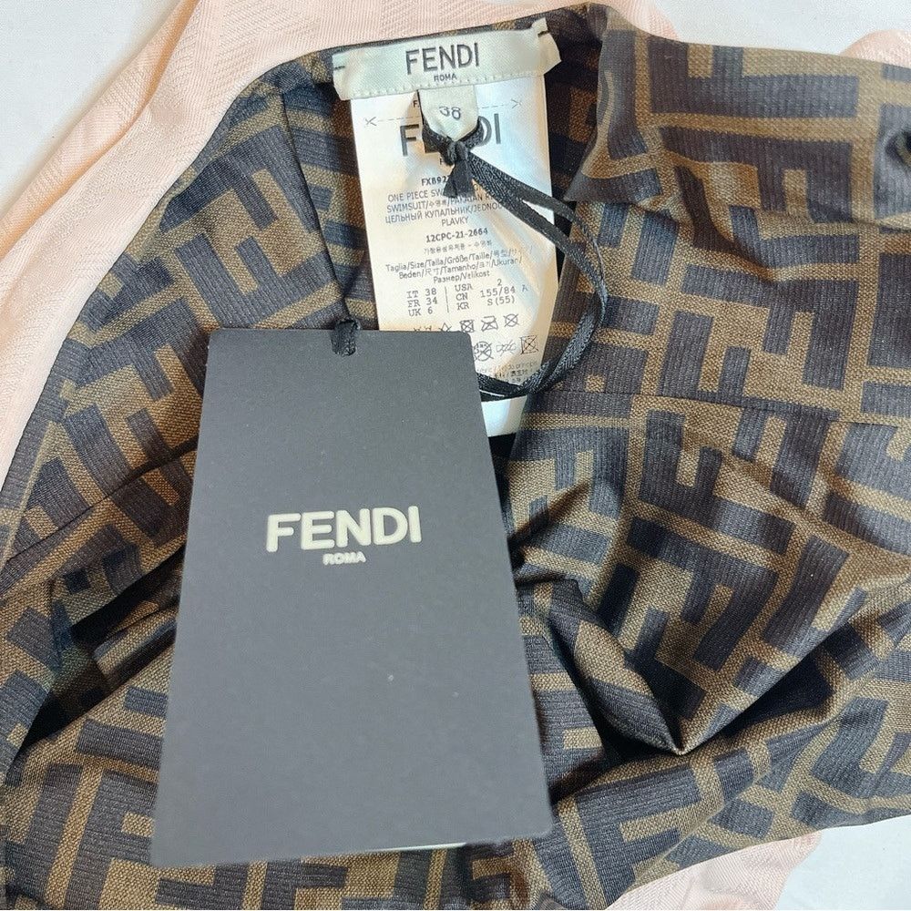 Fendi FF logo reversible swimsuit 38 Size XS / US 0-2 / IT 36-38 - 6 Thumbnail