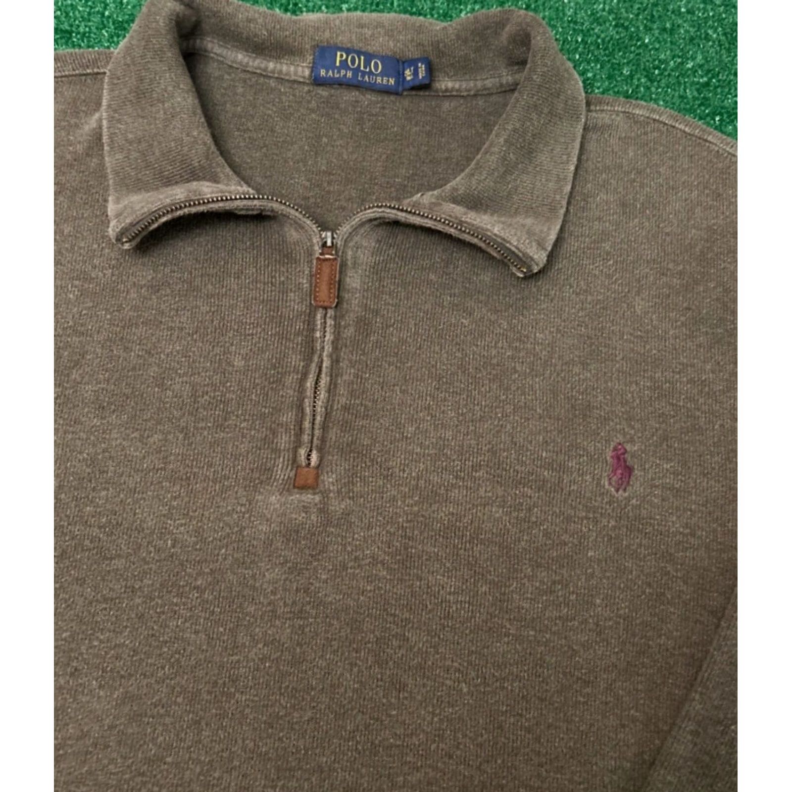 Polo Ralph Lauren Polo Ralph Lauren Sweater Mens Size 2XL T Tall 1/4 Zip Quarter Zip Pullover Size US XXL / EU 58 / 5 - 2 Thumbnail