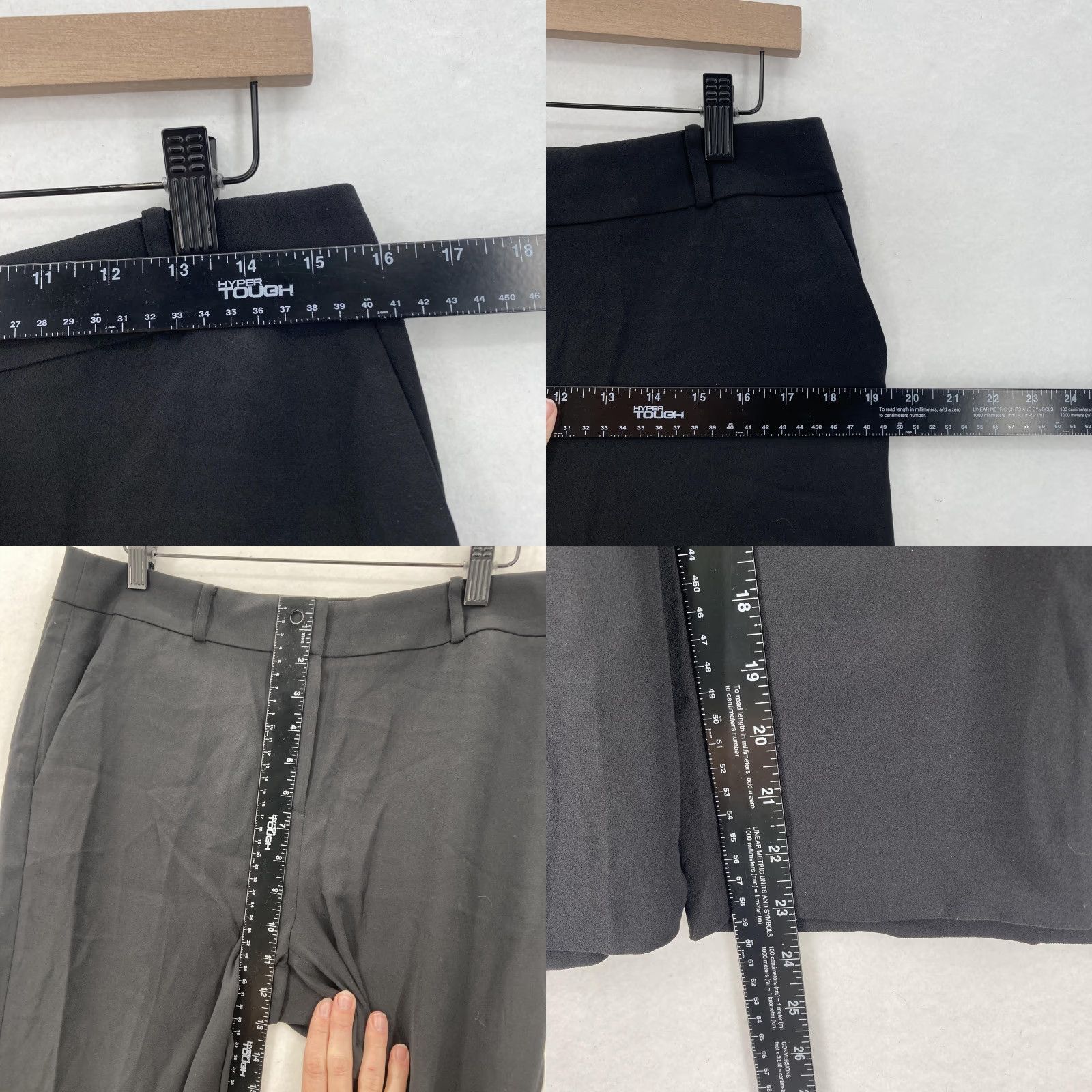 Loft LOFT Ann Taylor Culottes Pants Womens 4 Black Cropped Wide Leg Work Dress Office Dress Pants Cropped Wide-Leg Size 27" / US 4 / IT 40 - 8 Thumbnail