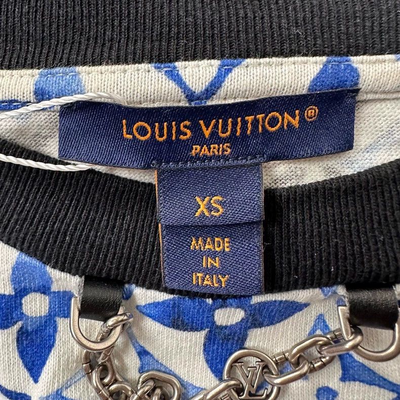Louis Vuitton Louis Vuitton White and blue porcelain short sleeve Size XS / US 0-2 / IT 36-38 - 3 Thumbnail