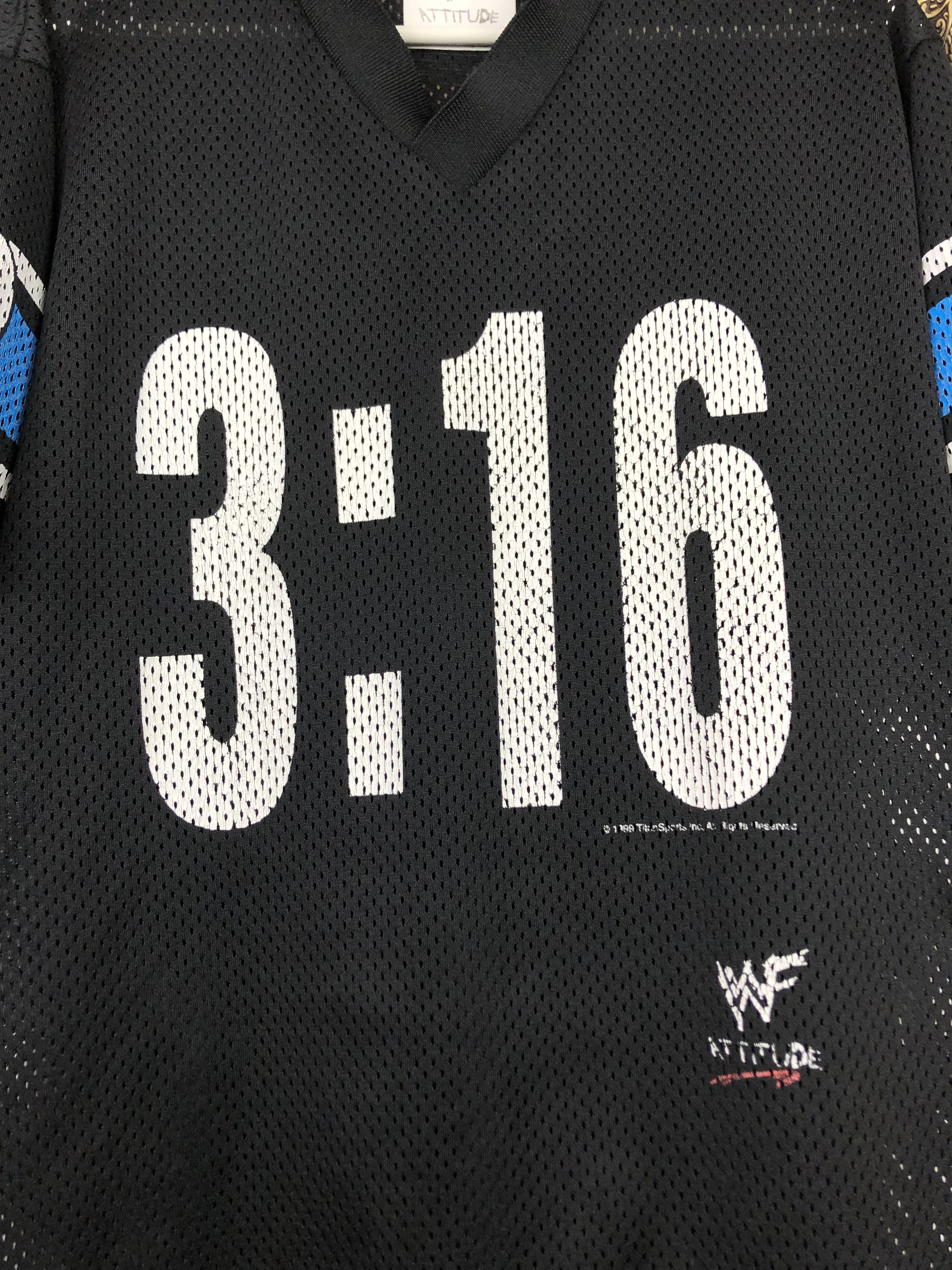 Vintage × WWE Vintage Stone Cold Steve Austin 3:16 Hockey Jersey Shirt WWE Size US L / EU 52-54 / 3 - 3 Thumbnail