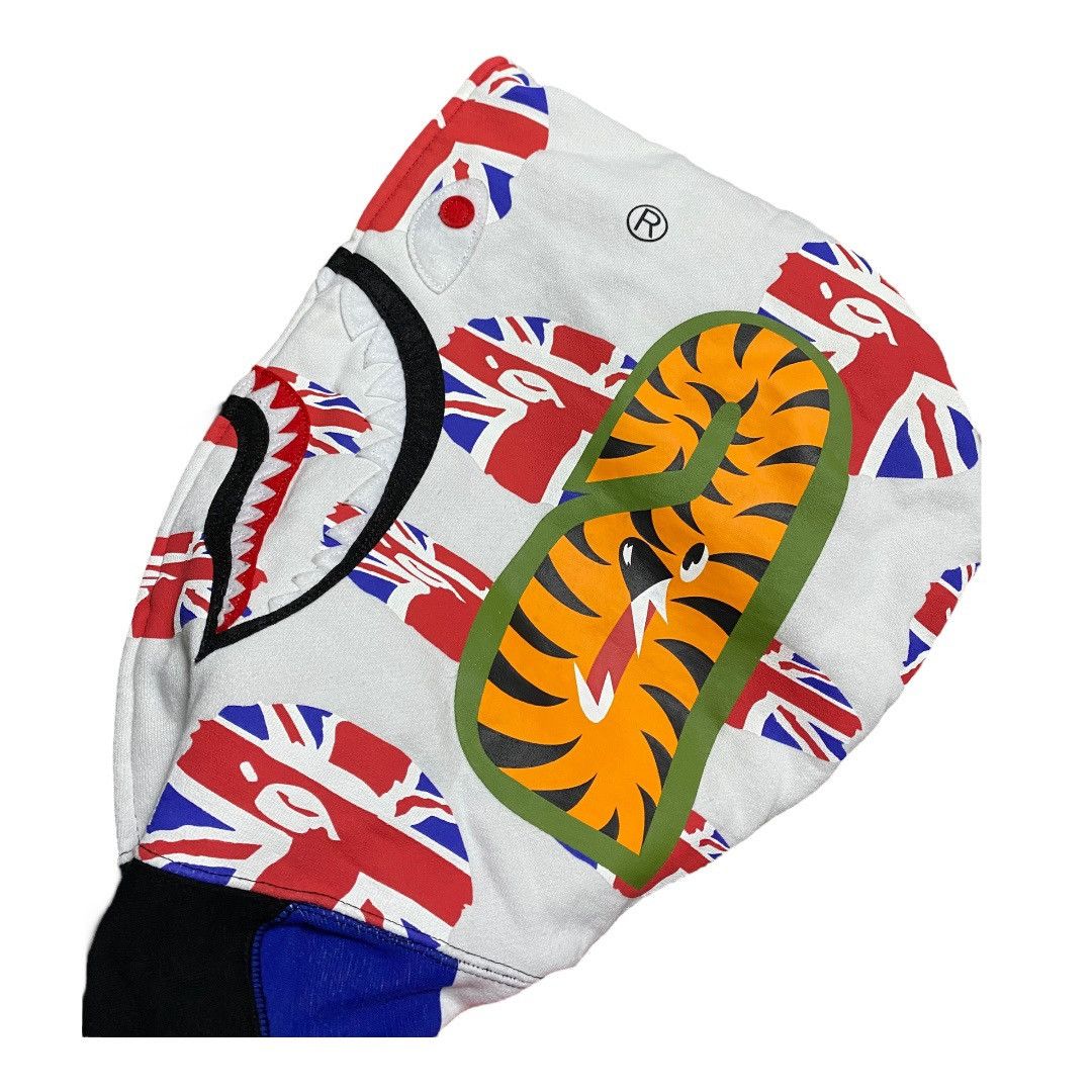Bape BAPE Shark Full Zip Hoodie Black/union jack Size US XL / EU 56 / 4 - 3 Thumbnail
