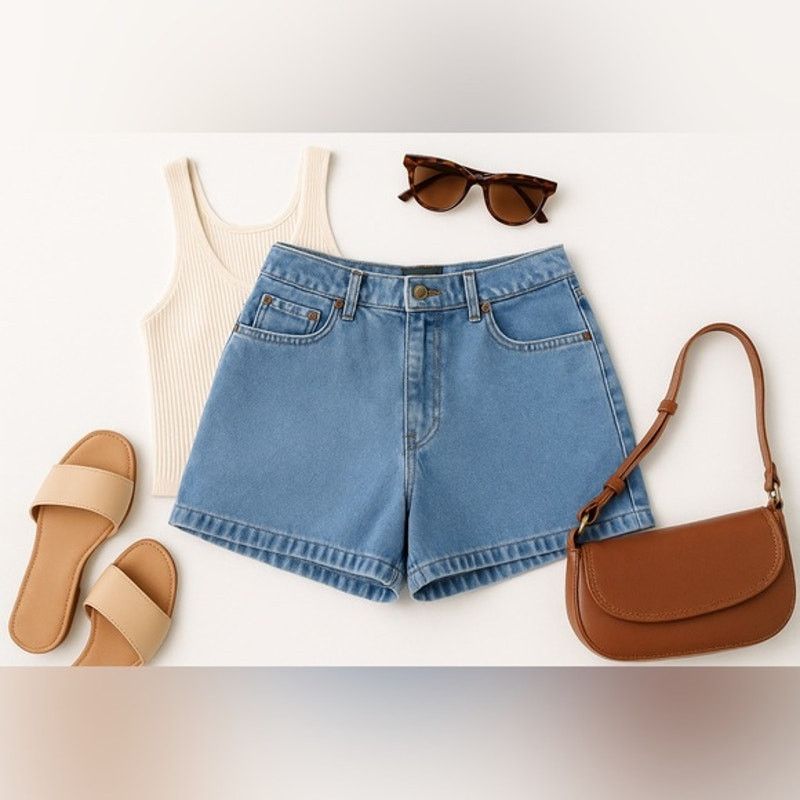 Lauren Ralph Lauren Lauren Ralph Lauren Blue Denim Shorts Womens 8 Relaxed Fit Size 30" / US 8 / IT 44 - 8 Thumbnail