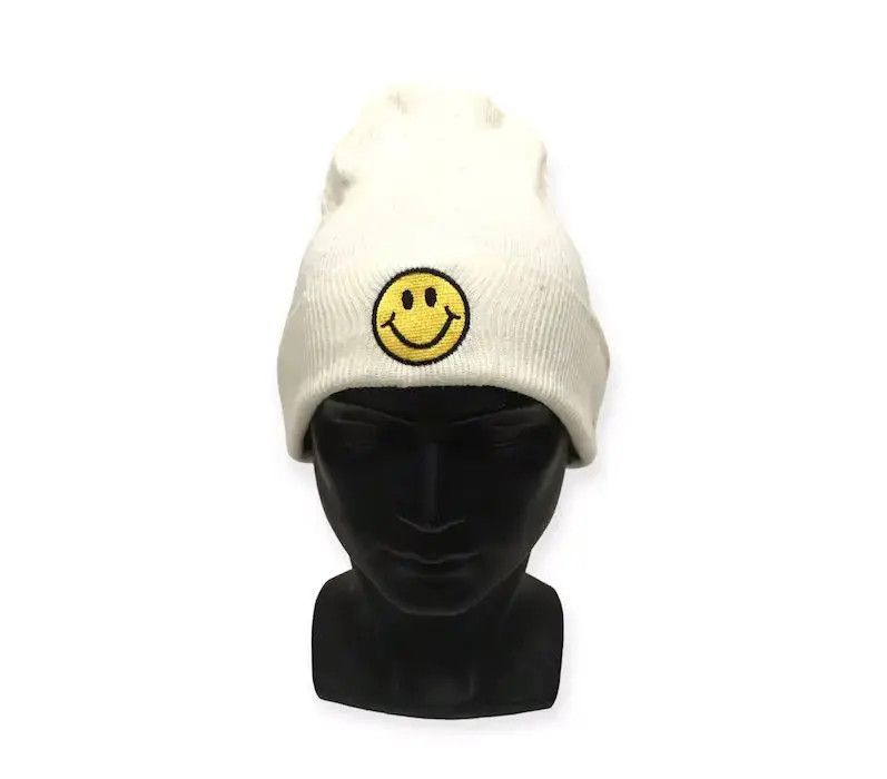 Japanese Brand × Kapital × Vintage Karin Pia Smiley Big Logo Beanie Hat Size ONE SIZE - 1 Thumbnail