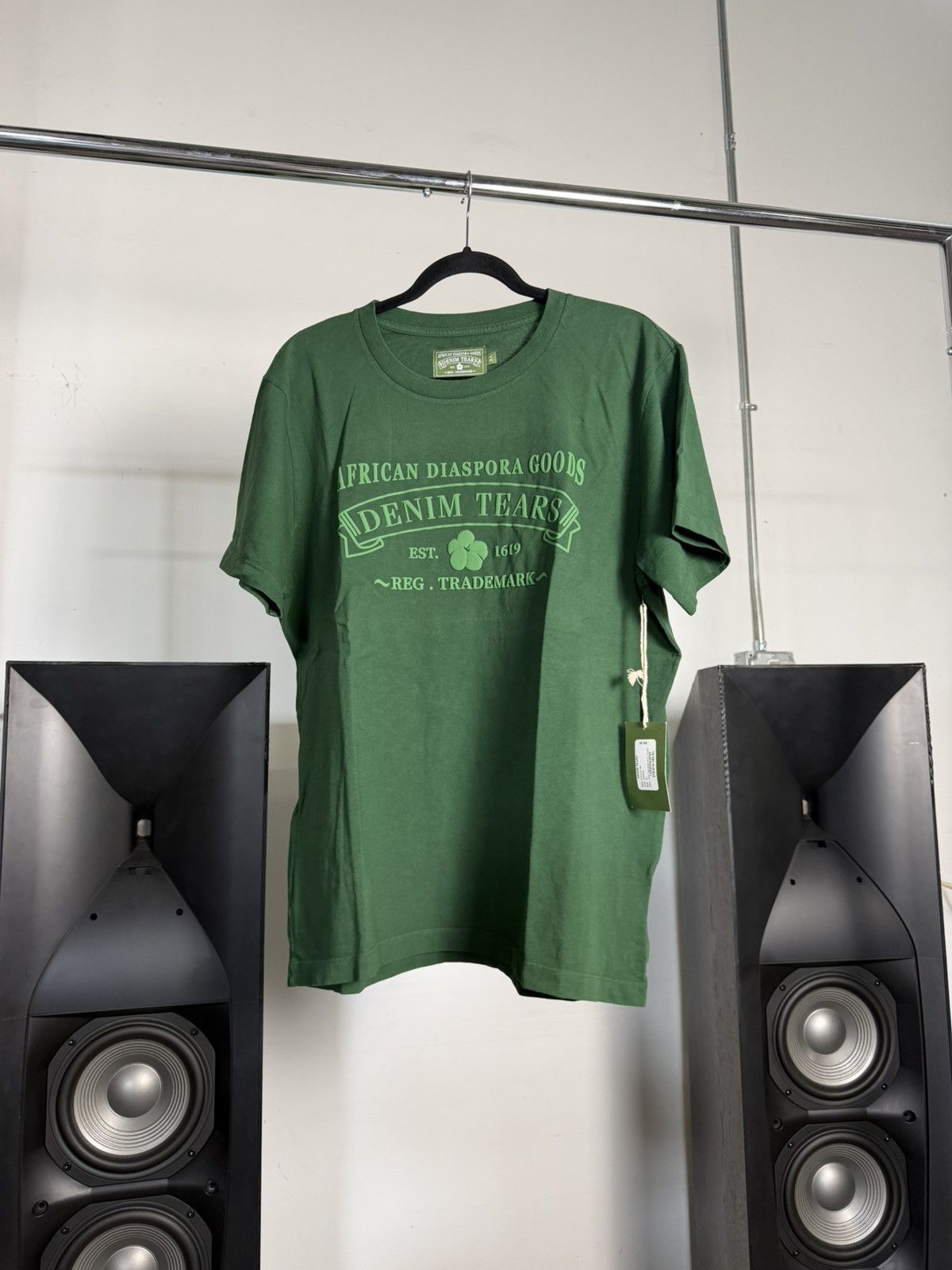 DENIM TEARS Denim Tears ADG Tee Green Size US XL / EU 56 / 4 - 1 Thumbnail
