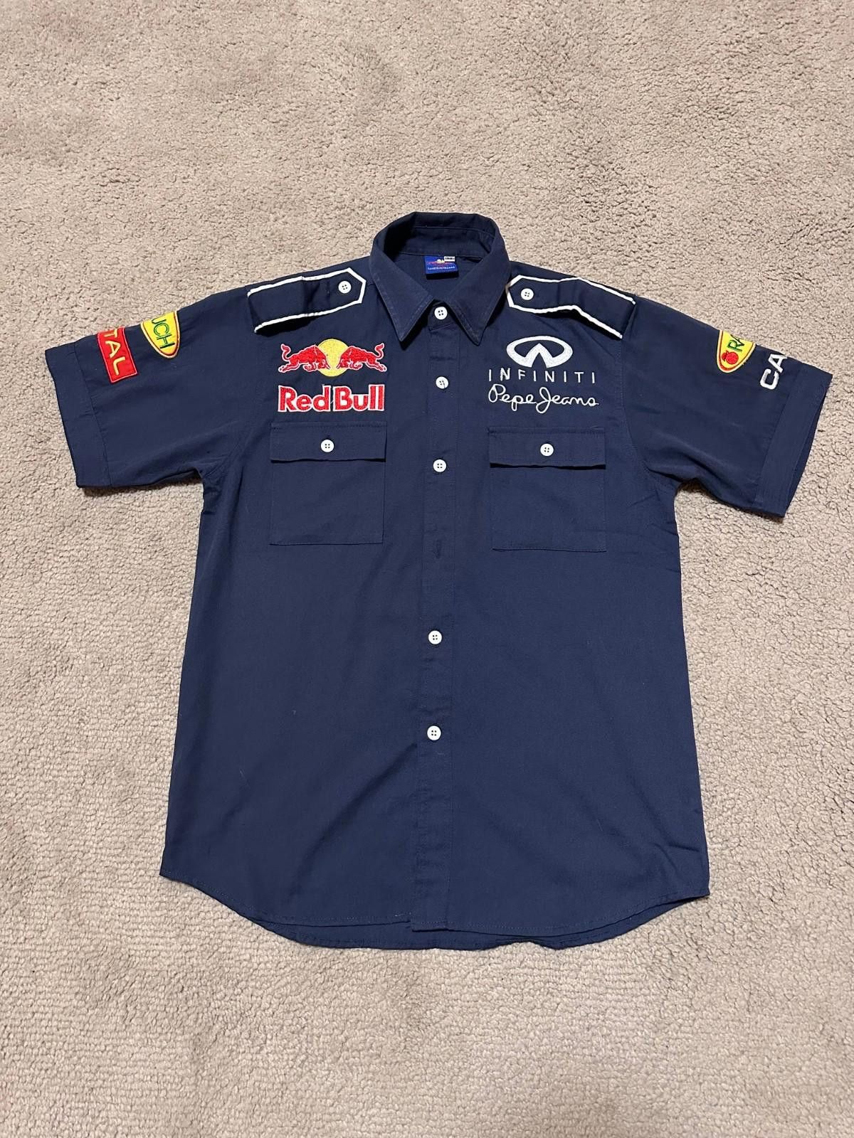 Red Bull 90s Vintage Red Bull Infiniti Embroidery Racing Shirt Sz M Size US M / EU 48-50 / 2 - 1 Thumbnail