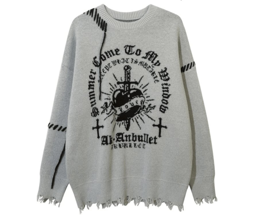 Japanese Brand Gothic Punk Men Sweaters Size US M / EU 48-50 / 2 - 1 Thumbnail