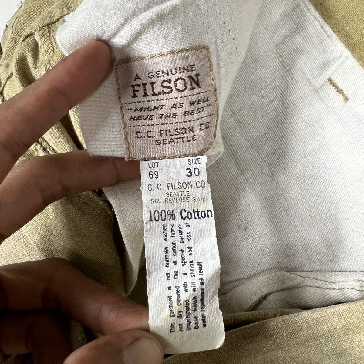Filson 🔥 Vintage Filson Wax Trouser Pants Made In Usa - size 28 Size US 28 / EU 44 - 20 Thumbnail