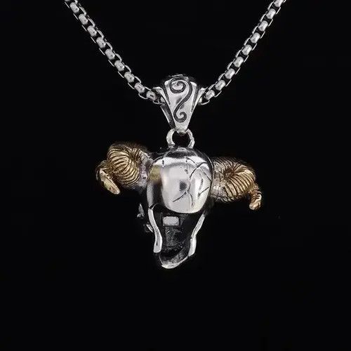 Jewelry × Vintage Devil Goat Skull Necklace Size ONE SIZE - 4 Thumbnail