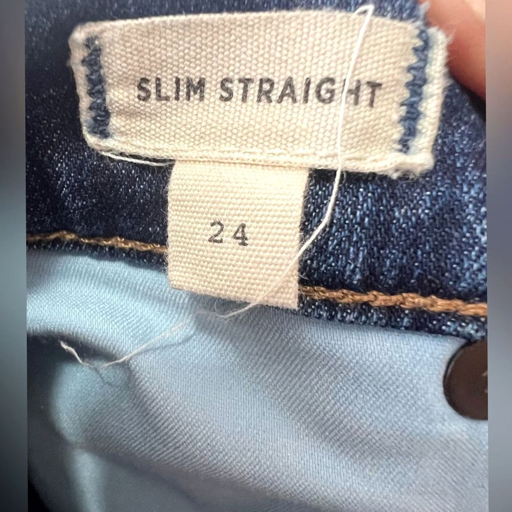 Madewell VINTAGE Madewell Jeans Women 24 Blue Slim Straight 24x27 Nike Size 42" / US 20 - 7 Thumbnail