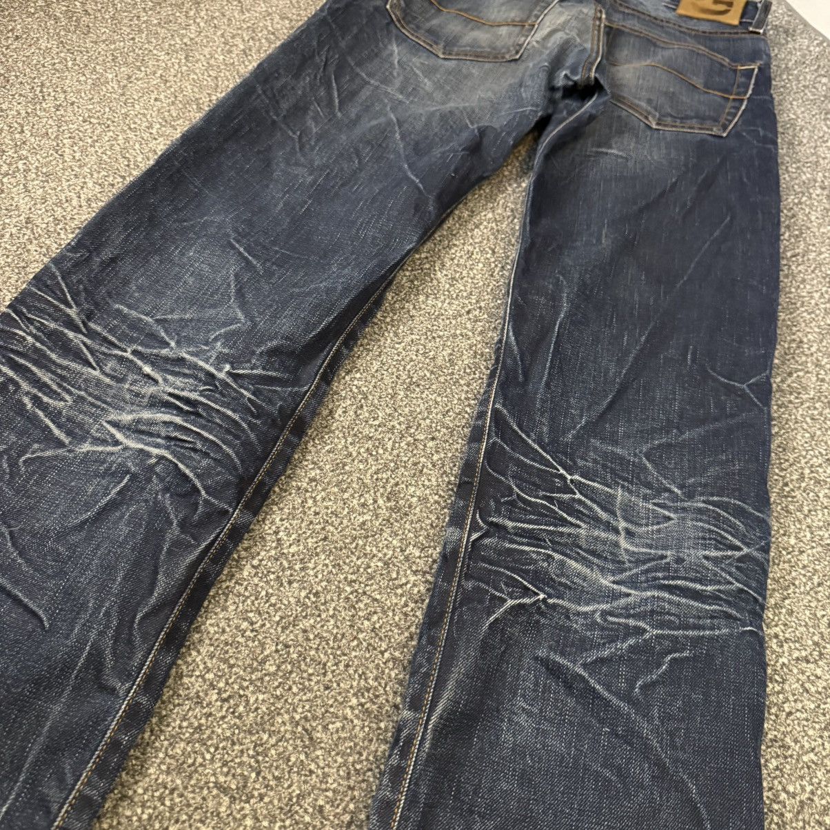 G-Star 🔥🇯🇵 Japanese Distressed Raw G-Brand Hard HoneyComb Denim Size US 29 - 11 Thumbnail