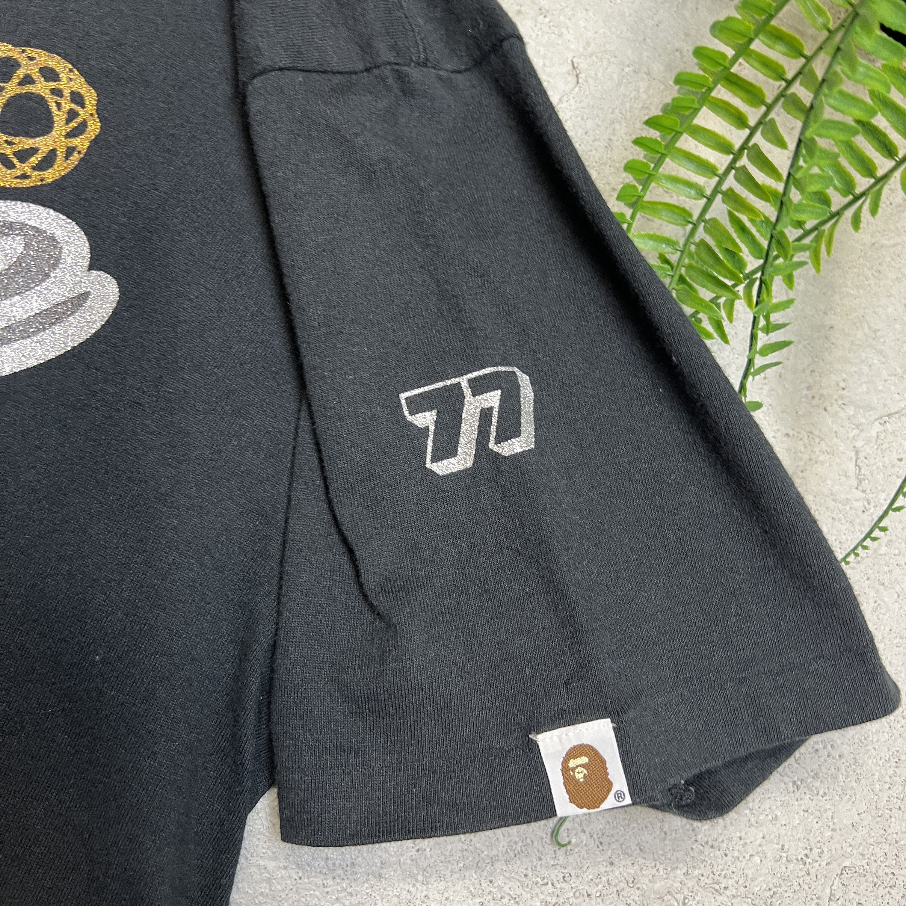 Bape × Futura Bape x Unkle Early 2000s Glitter Black Rare Promo Tee Size US L / EU 52-54 / 3 - 5 Thumbnail