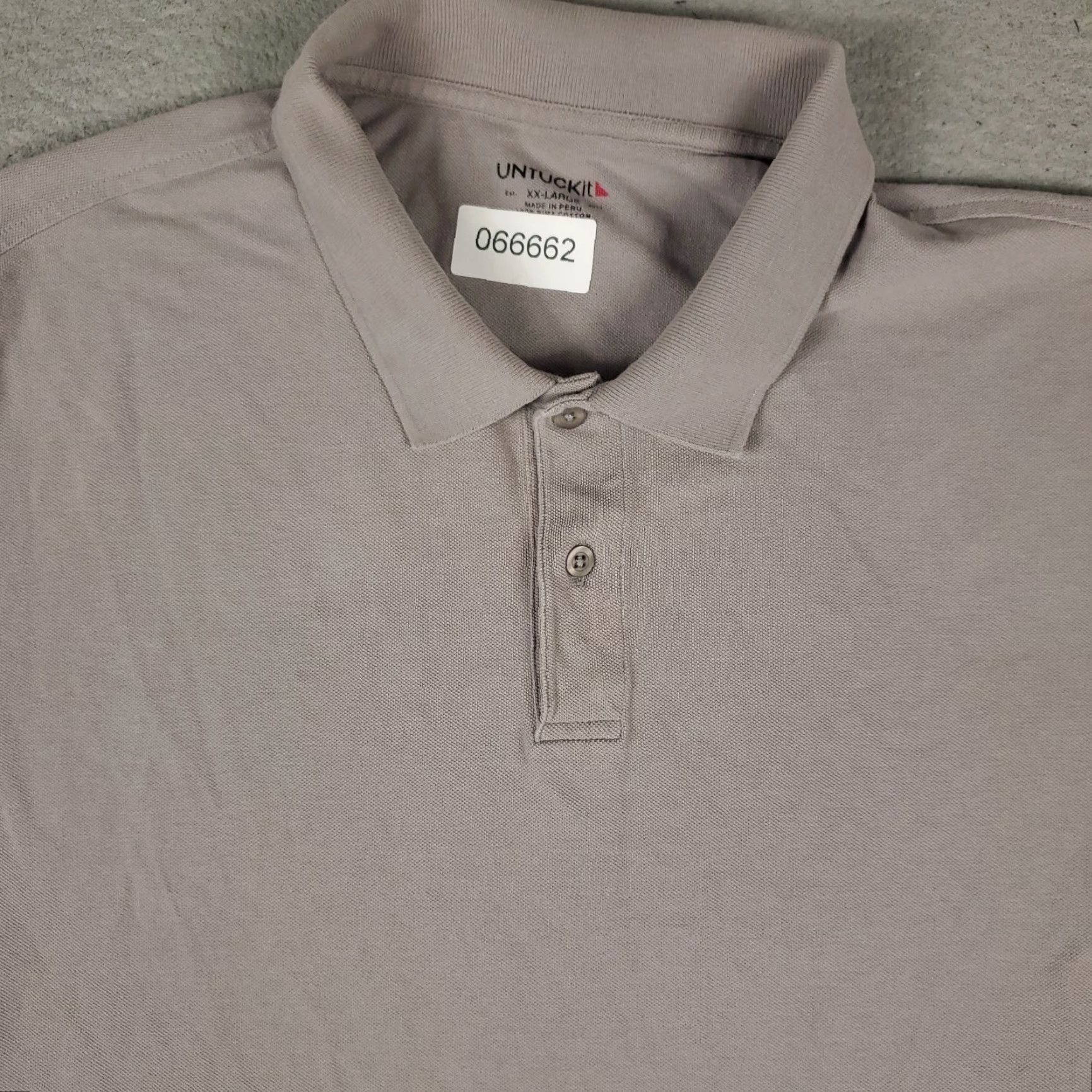 UNTUCKit UNTUCKit Polo Shirt Mens 2XL Gray Casual Long Sleeve Polo Adult Shirt Mens 2XL Gray Size US XXL / EU 58 / 5 - 2 Thumbnail