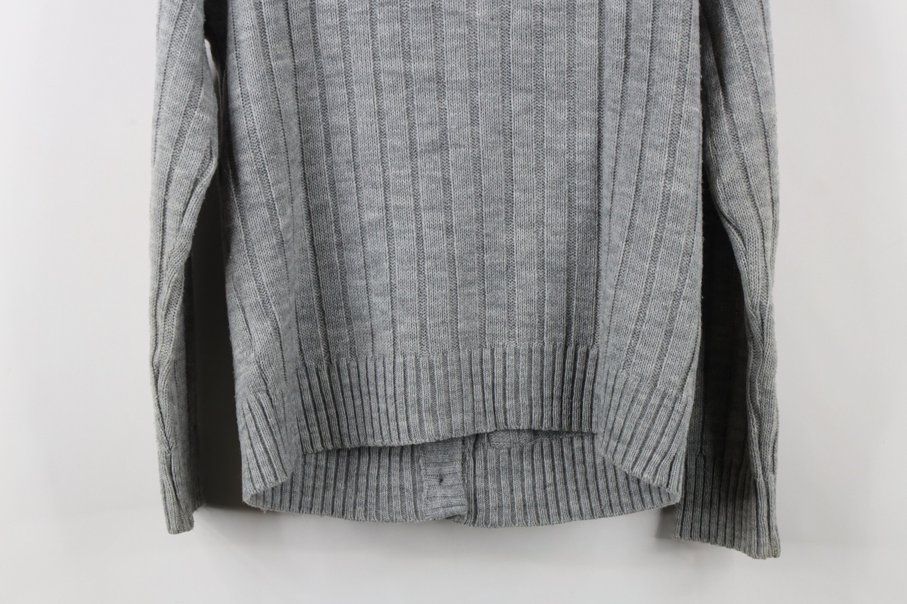 Vintage Vintage 70s Streetwear Cable Knit Cardigan Sweater Gray Size M / US 6-8 / IT 42-44 - 12 Thumbnail