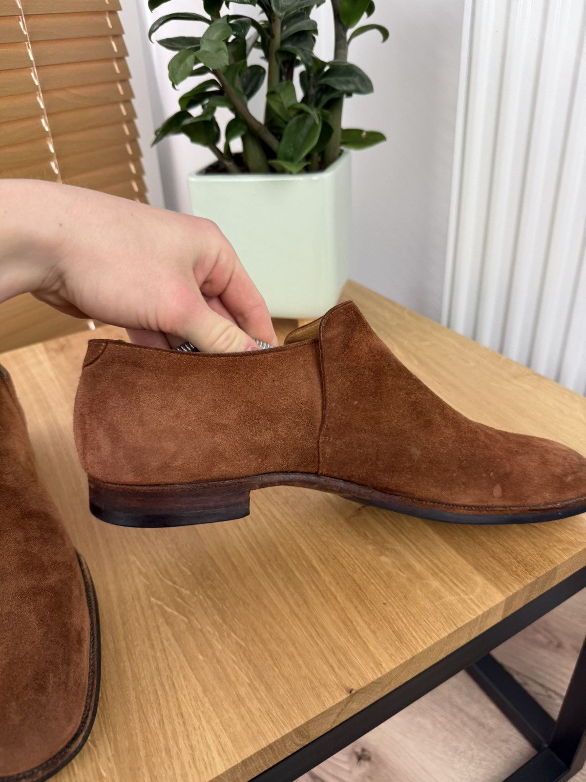 Crockett & Jones CROCKETT & JONES Loafers Brown Suede Leather Shoes Made in 🇬🇧 Size US 10 / EU 43 - 13 Thumbnail