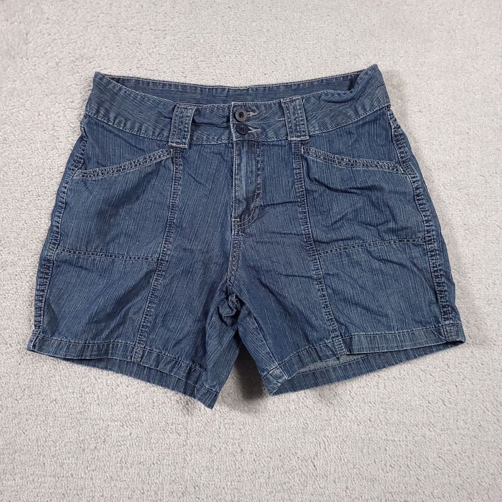 Lee VINTAGE Lee Riders Shorts Women 10 M Blue 100% Cotton Denim Medium Wash Mom Size 32" / US 10 / IT 46 - 2 Thumbnail