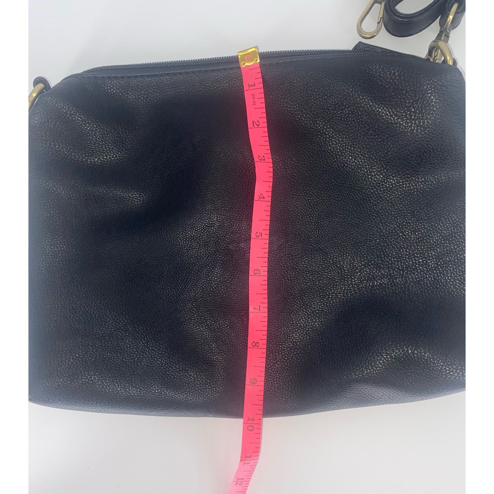 Joya JOY Black Pebbled Leather Adjustable Crossbody Size ONE SIZE - 13 Thumbnail
