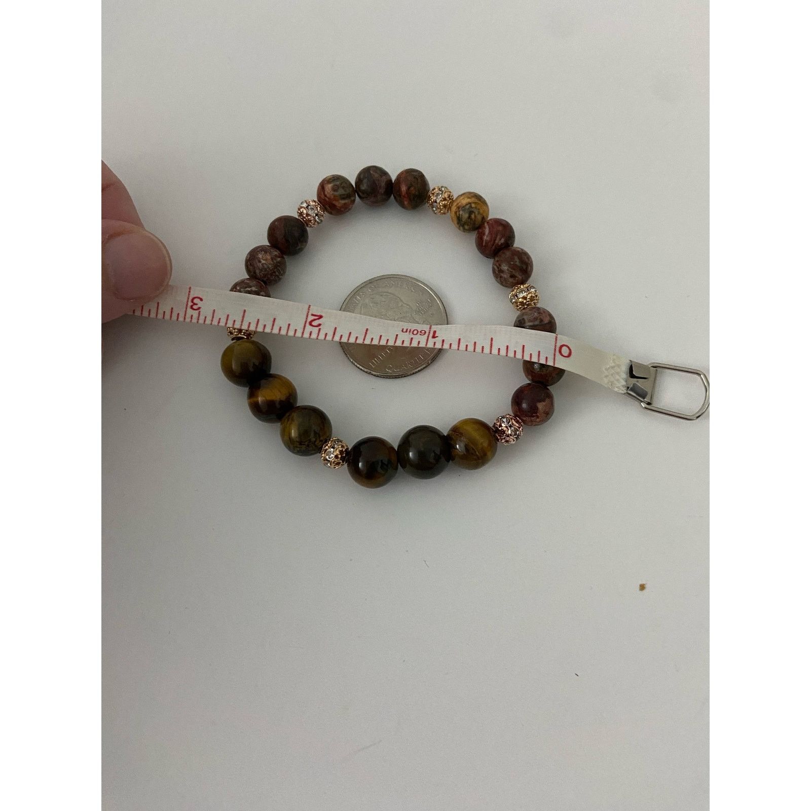 Handmade tigers eye jasper bracelet Size ONE SIZE - 2 Thumbnail