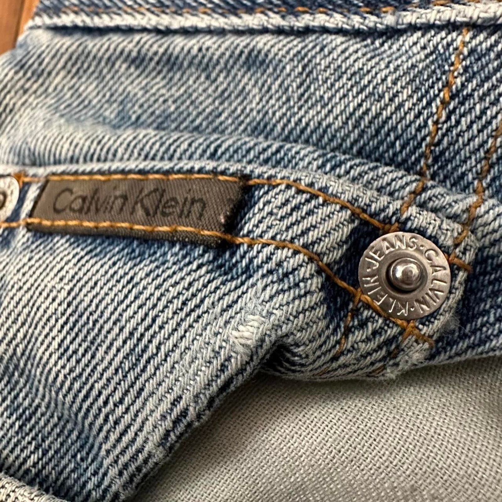 Calvin Klein × Vintage Vintage Calvin Klein Jeans Denim Cut Off Shorts size 32” Size 32" / US 10 / IT 46 - 6 Thumbnail
