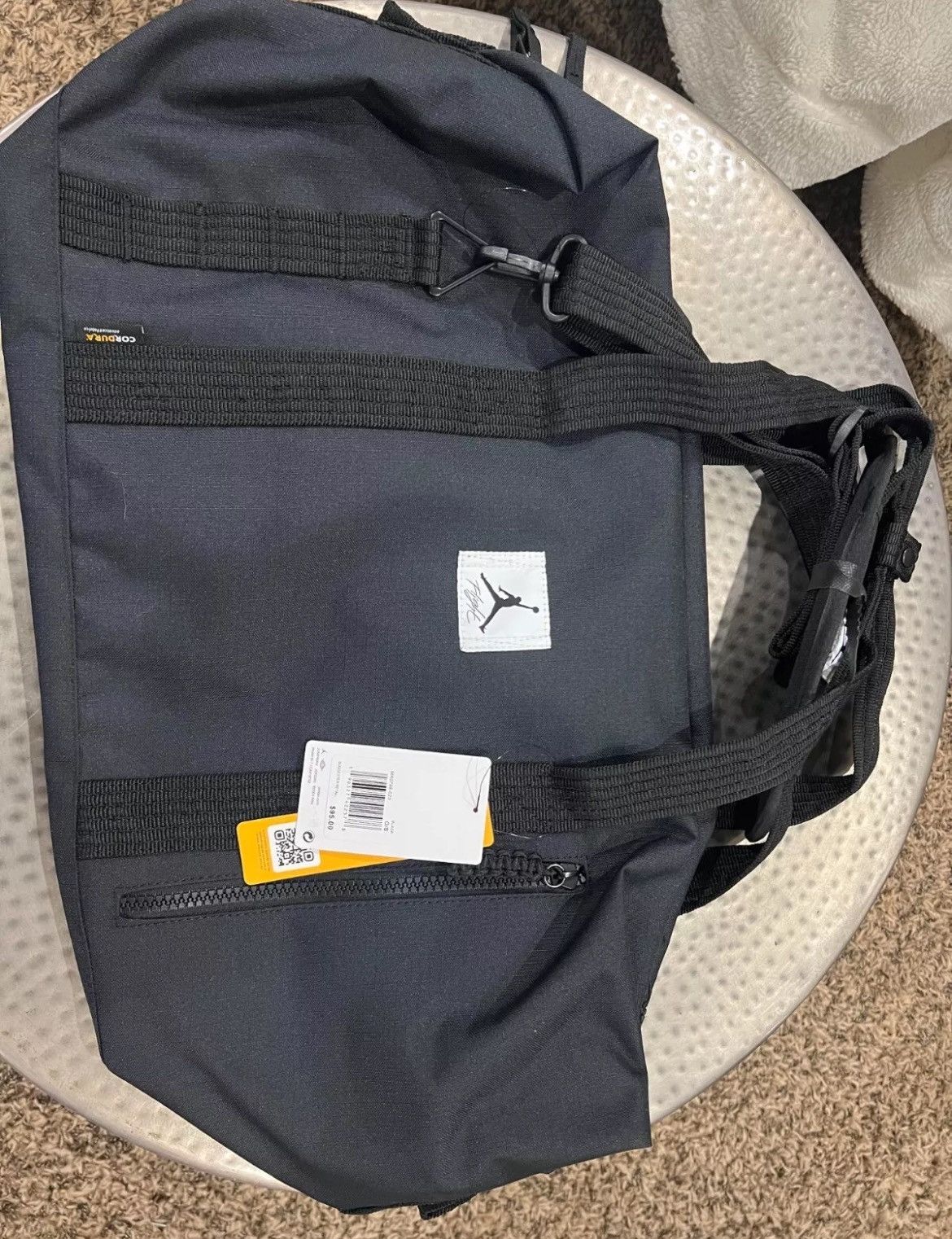 Jordan Brand × Nike Black Jumpman Air Jordan Duffel Bag-MA0798-023 Size ONE SIZE - 2 Thumbnail
