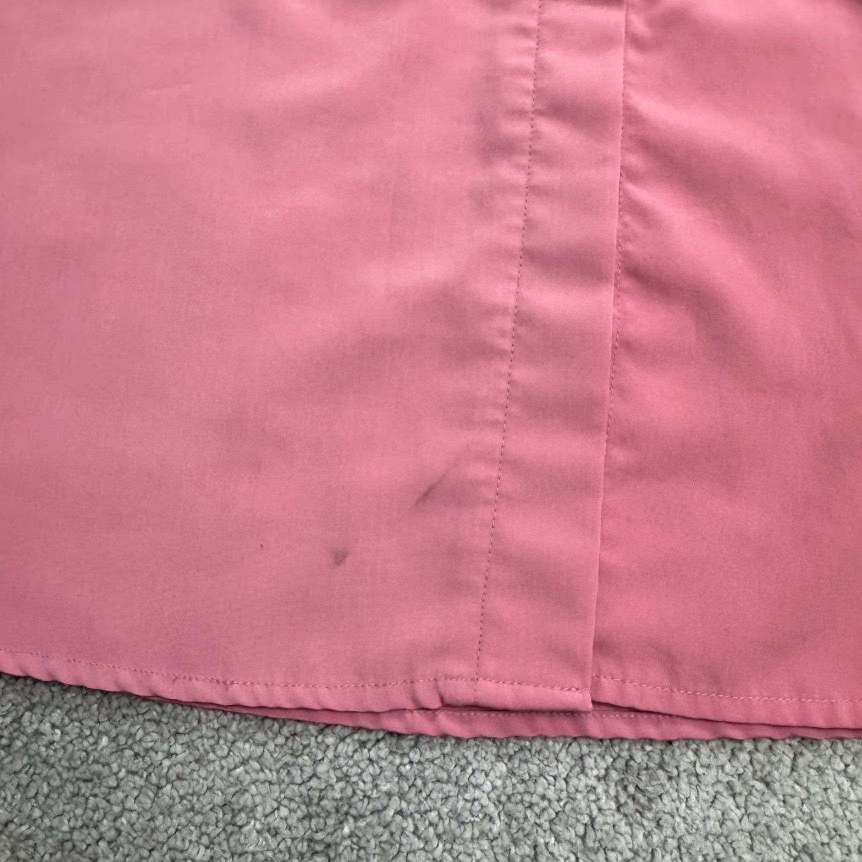Vintage Brylane Y2K Hidden Button Down Shirt Sress Womens 16W Plus Dusty Pink Classic Size XXL / US 16-18 / IT 52-54 - 4 Thumbnail