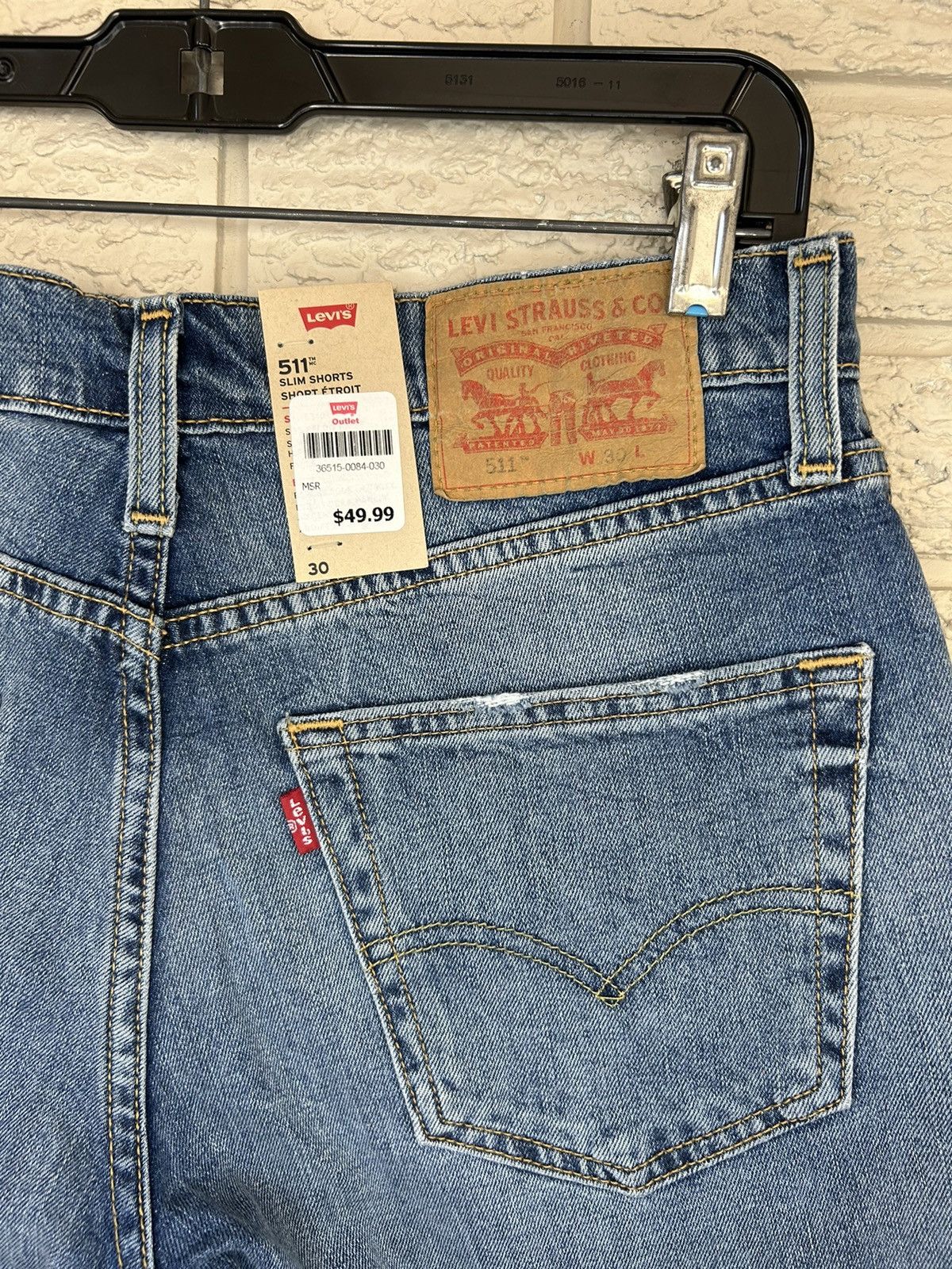 Levi's × Vintage Vintage Levis 511 Jorts BNWT Size US 30 / EU 46 - 2 Thumbnail