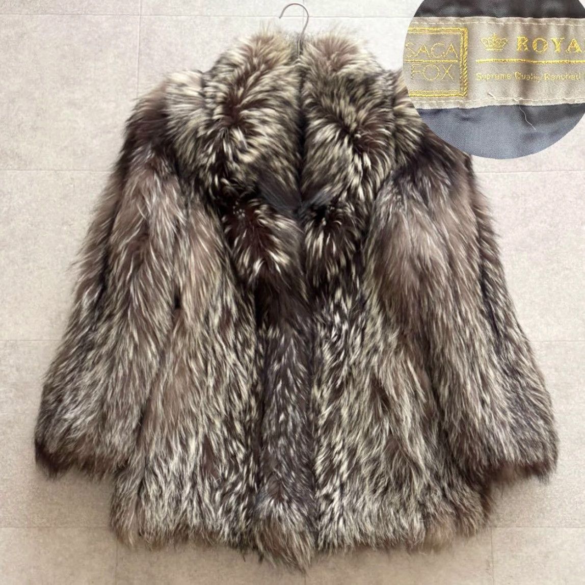 Vintage VINTAGE SAGA FOX ROYAL Gold Label Real Fur Coat Jacket Coat Womens L fur Brown 90s 11 US Womens Size L / US 10 / IT 46 - 2 Thumbnail