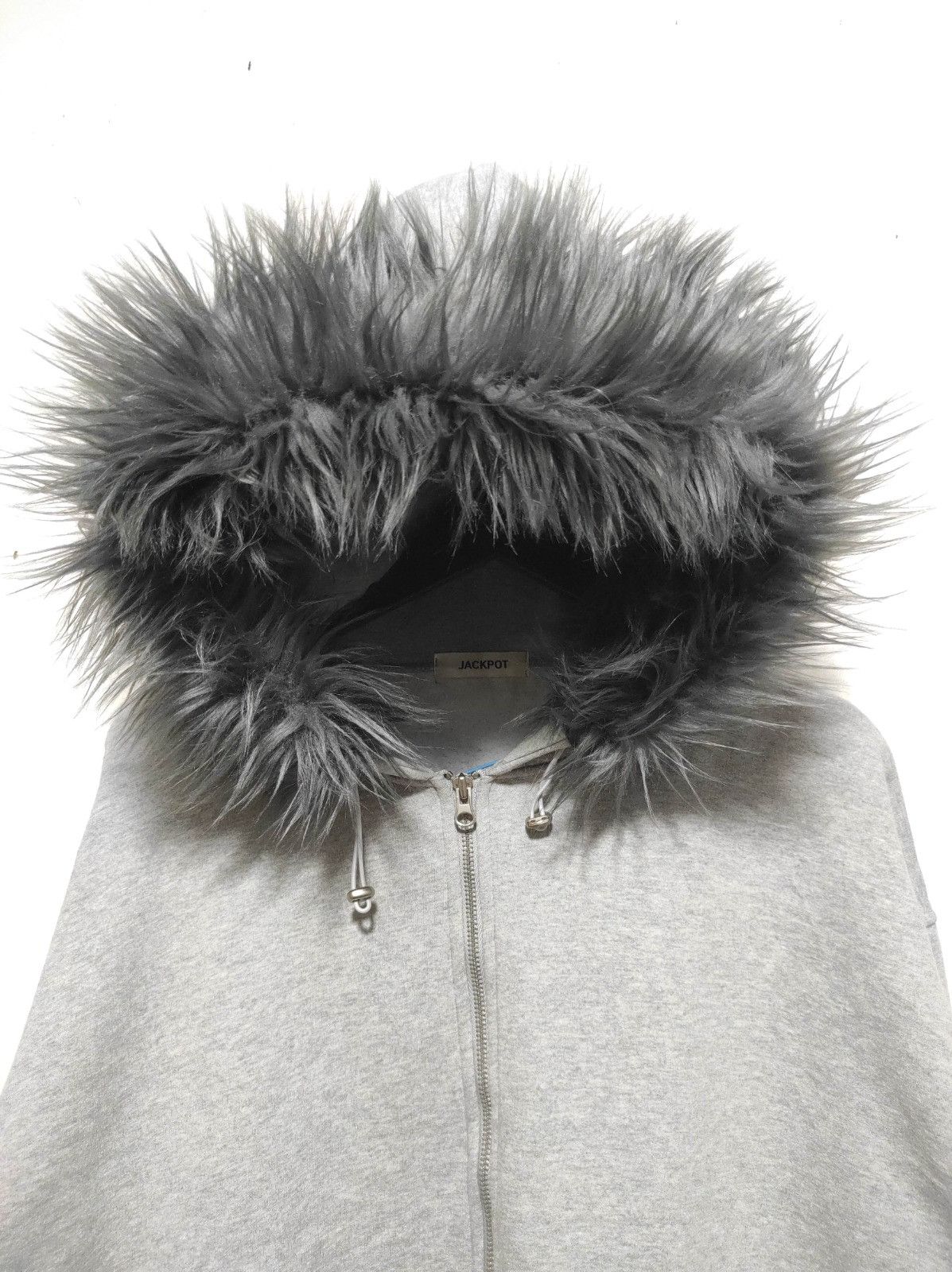 Japanese Brand Jackpot boxy double zip fur hoodie ifsix LGB style Size US L / EU 52-54 / 3 - 9 Thumbnail