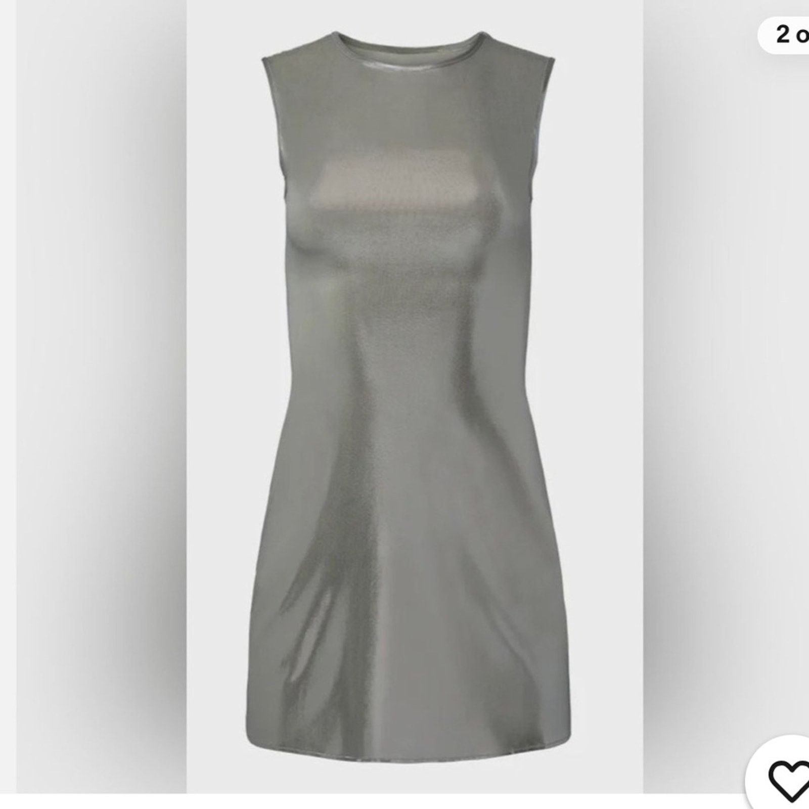 WeWoreWhat 197 NWT WeWoreWhat Revolve $128 Silver Dress Size S Size S / US 4 / IT 40 - 5 Thumbnail