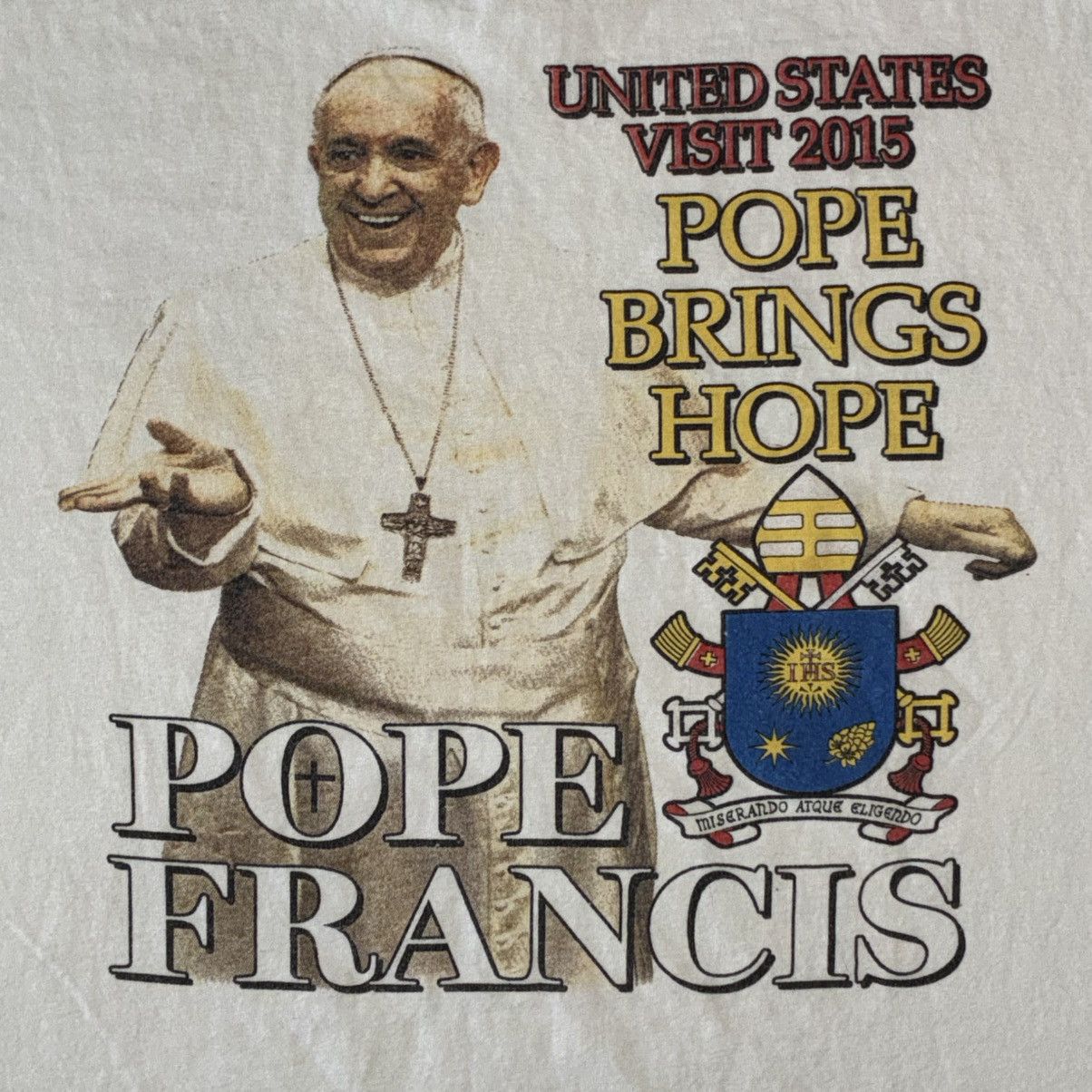 Other Pope Francis united states visit 2015 rap tee shirt Size US M / EU 48-50 / 2 - 5 Thumbnail