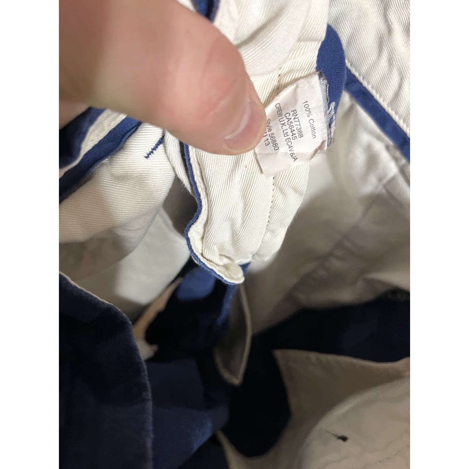 J.Crew J.CREW Chino Shorts Mens 31 Cotton Blue Club Short 11” Length Regular Inseam 11 in Front Flat Front Zip Pocket Mens Everyday Casual Travel Size US 31 - 4 Thumbnail