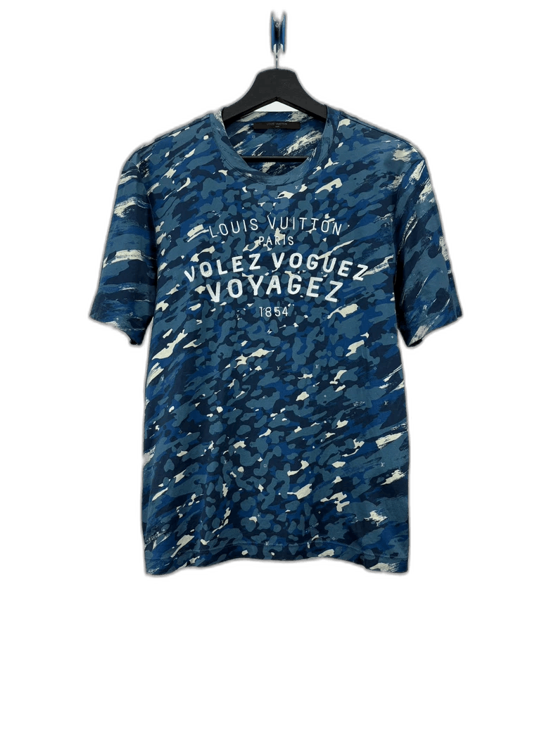 Louis Vuitton Louis Vuitton Camouflage Logo Short Sleeve Shirt -2505 Size US S / EU 44-46 / 1 - 1 Thumbnail