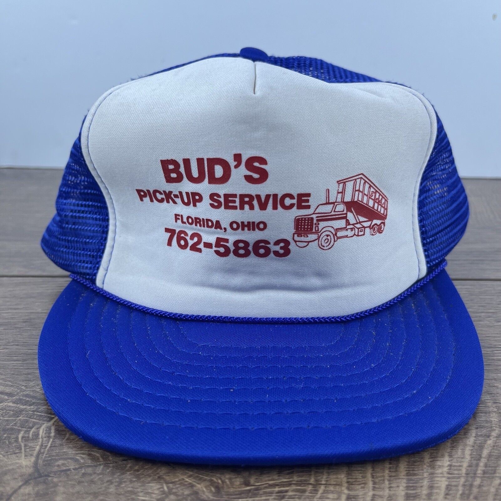 Other Buds Pick Up Service Hat Florida Ohio White Cap Hat Adjustab Size ONE SIZE - 2 Thumbnail